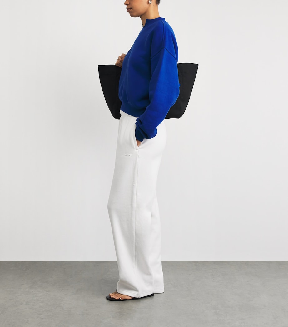 Skims Womens Cotton Fleece Oversized Sweatshirt Cobalt Image 2