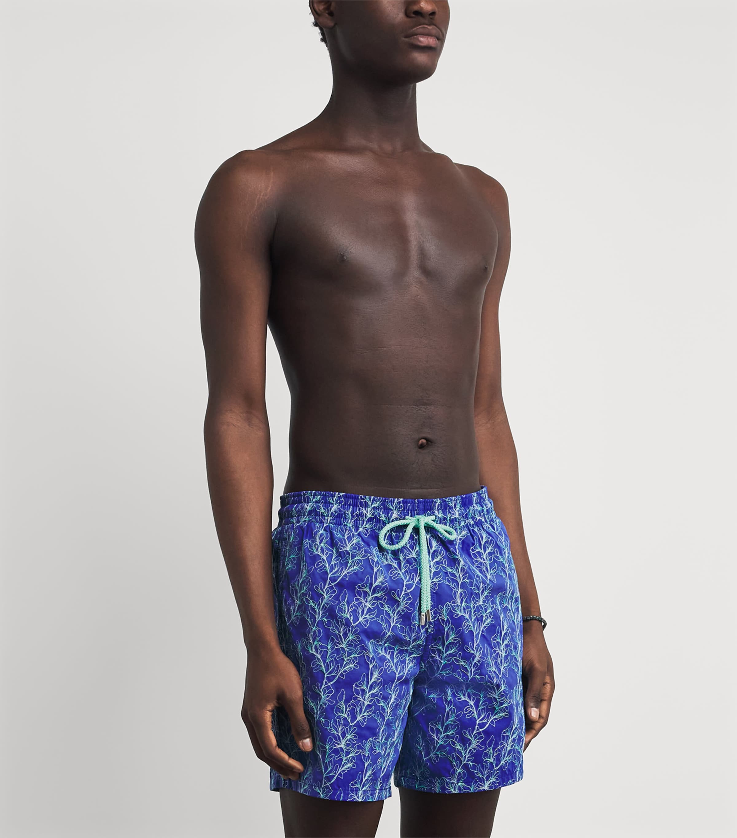 Vilebrequin Mens Embroidered X-Ray Seaweed Swim Shorts Versailles Image 2