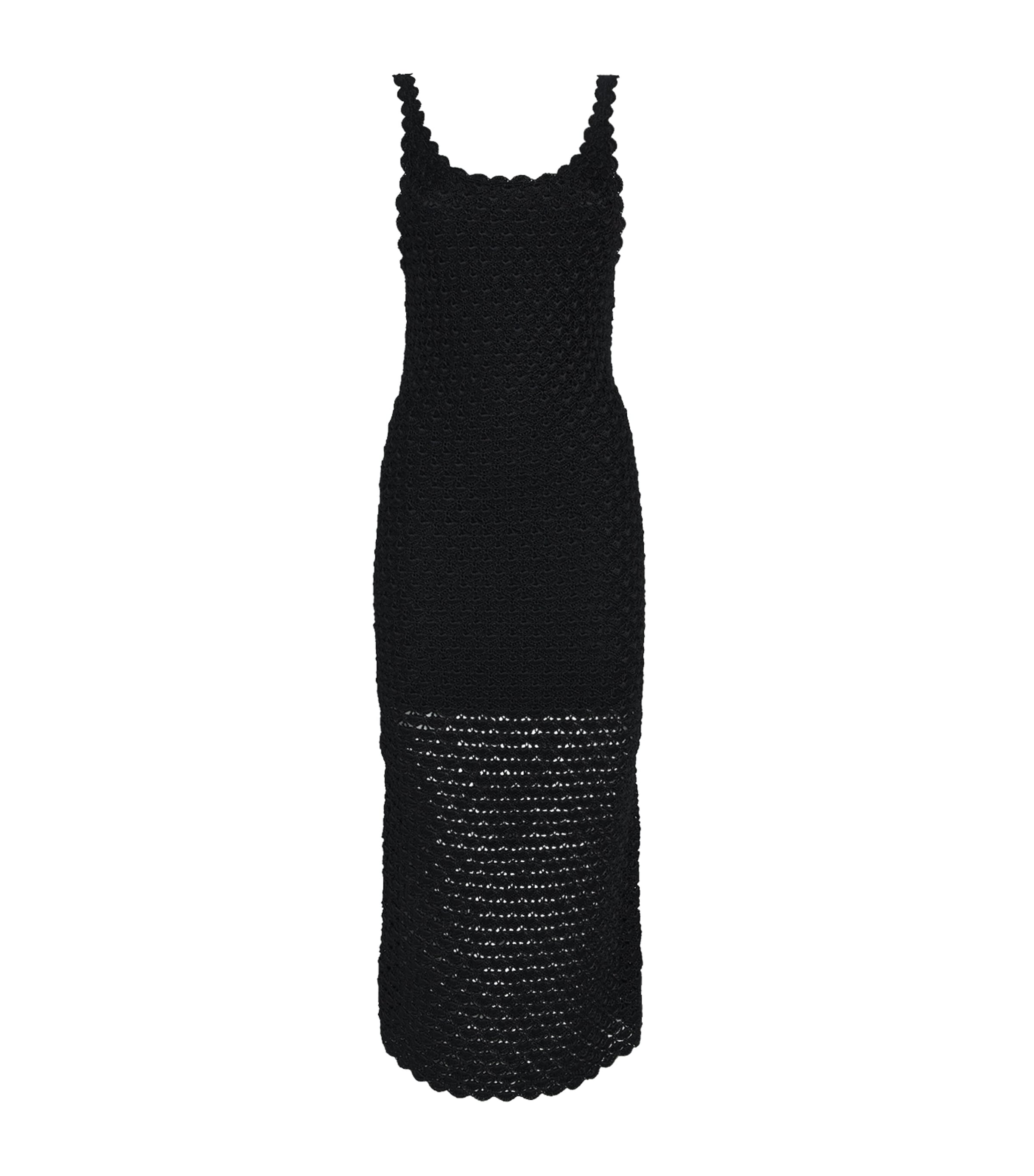 ALICE AND OLIVIA CROCHET BRAY LUSTER MAXI DRESS 