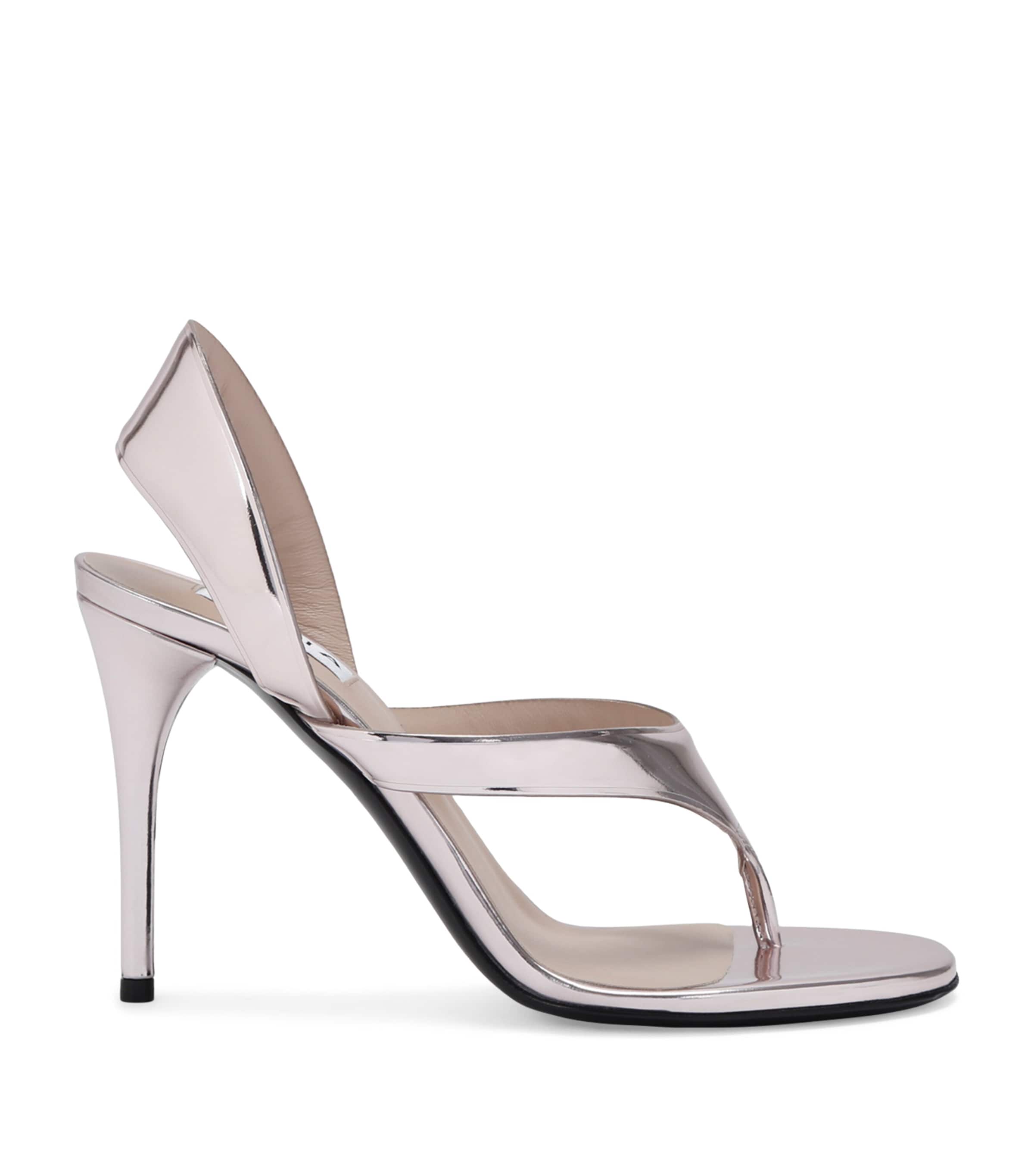 Alaïa Leather Tong Heeled Sandals 90 | Holiday Shop | Womens | Women Shoes | Heels | Sandals | Designers | Alaïa