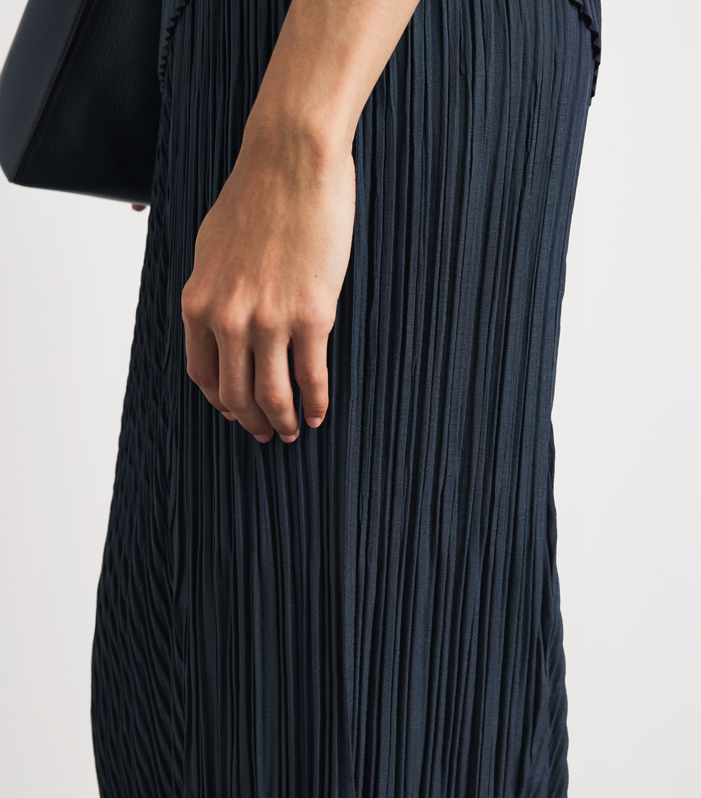 Issey Miyake Blue Unfurling Pleats Asymmetric Midi Skirt | Harrods US