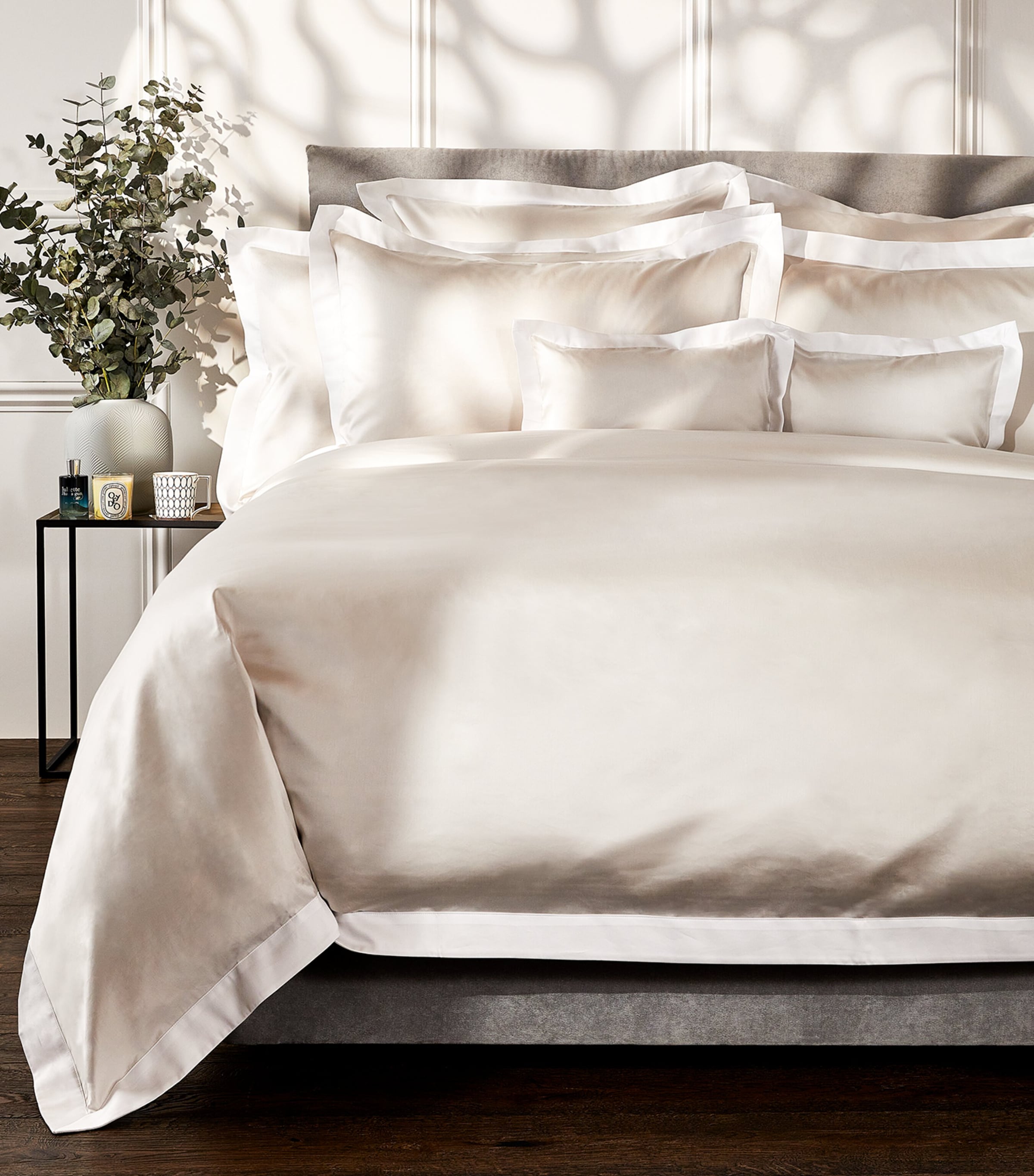 Celso De Lemos Emma Square Pillowcase In Neutral