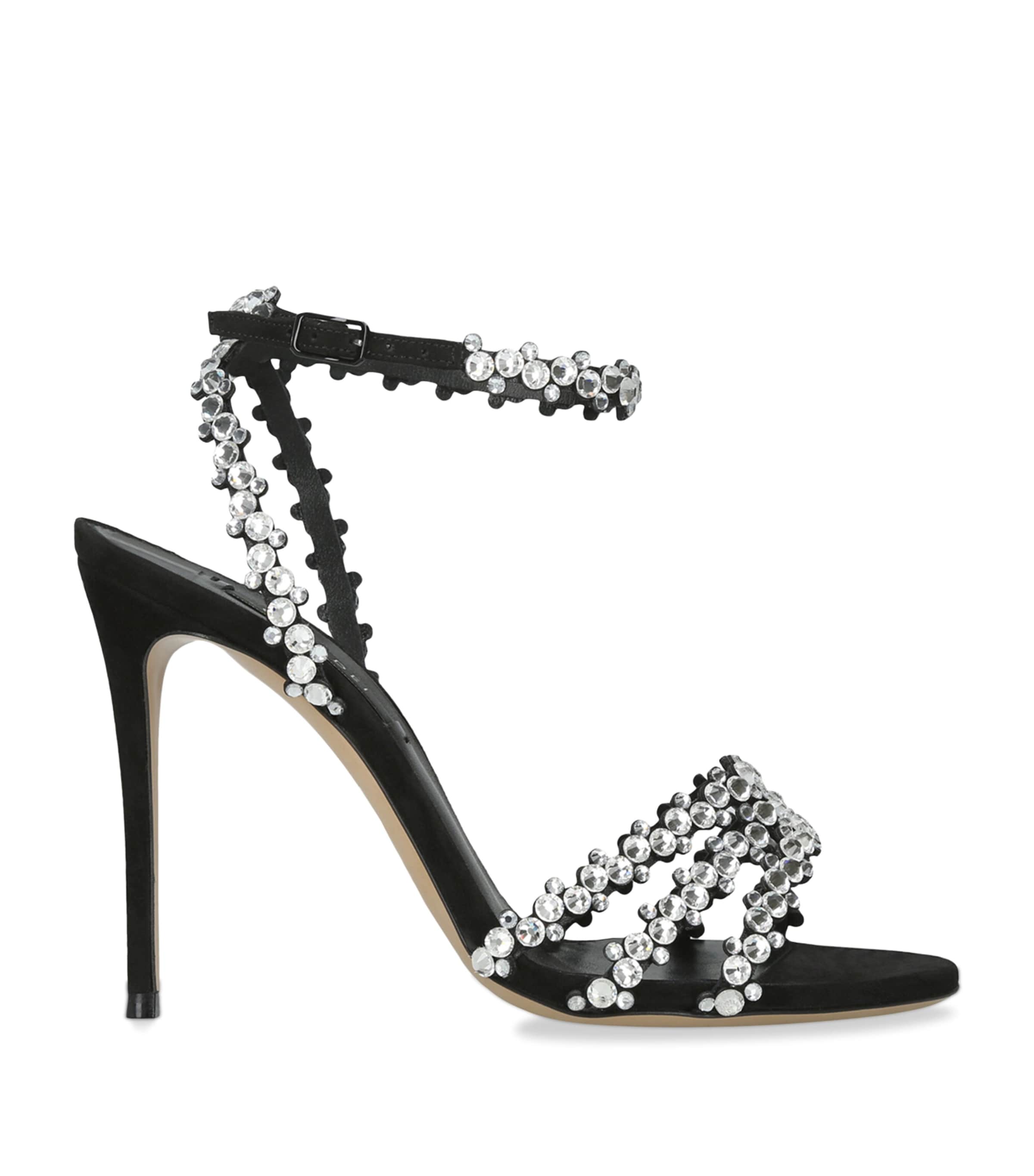 Casadei Julia C Love Heeled Sandals 100 Blk/other Image 1