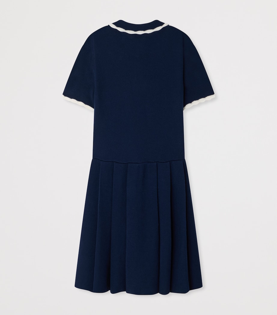 Bonpoint Cotton Collared Dress (10-14 Year) Marine Image 2