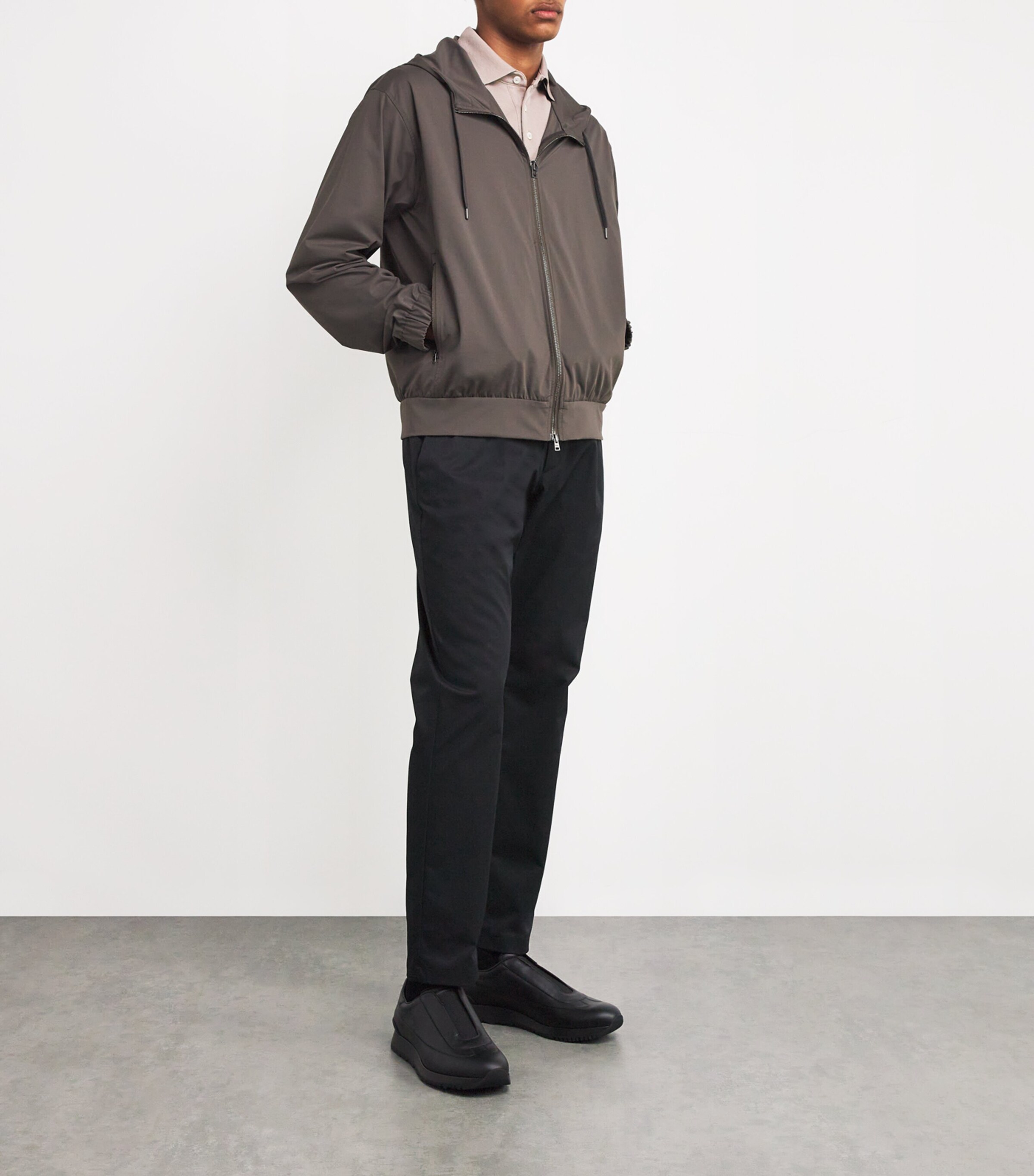 Lightweight Zip-Up Hoodie 2600TORTORA Image 2