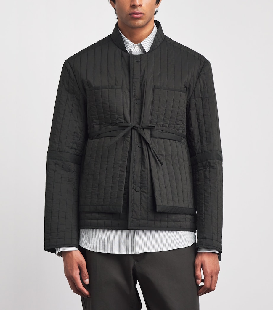 Craig Green Mens Reversible Quilted Worker Jacket Charcoal Image 4