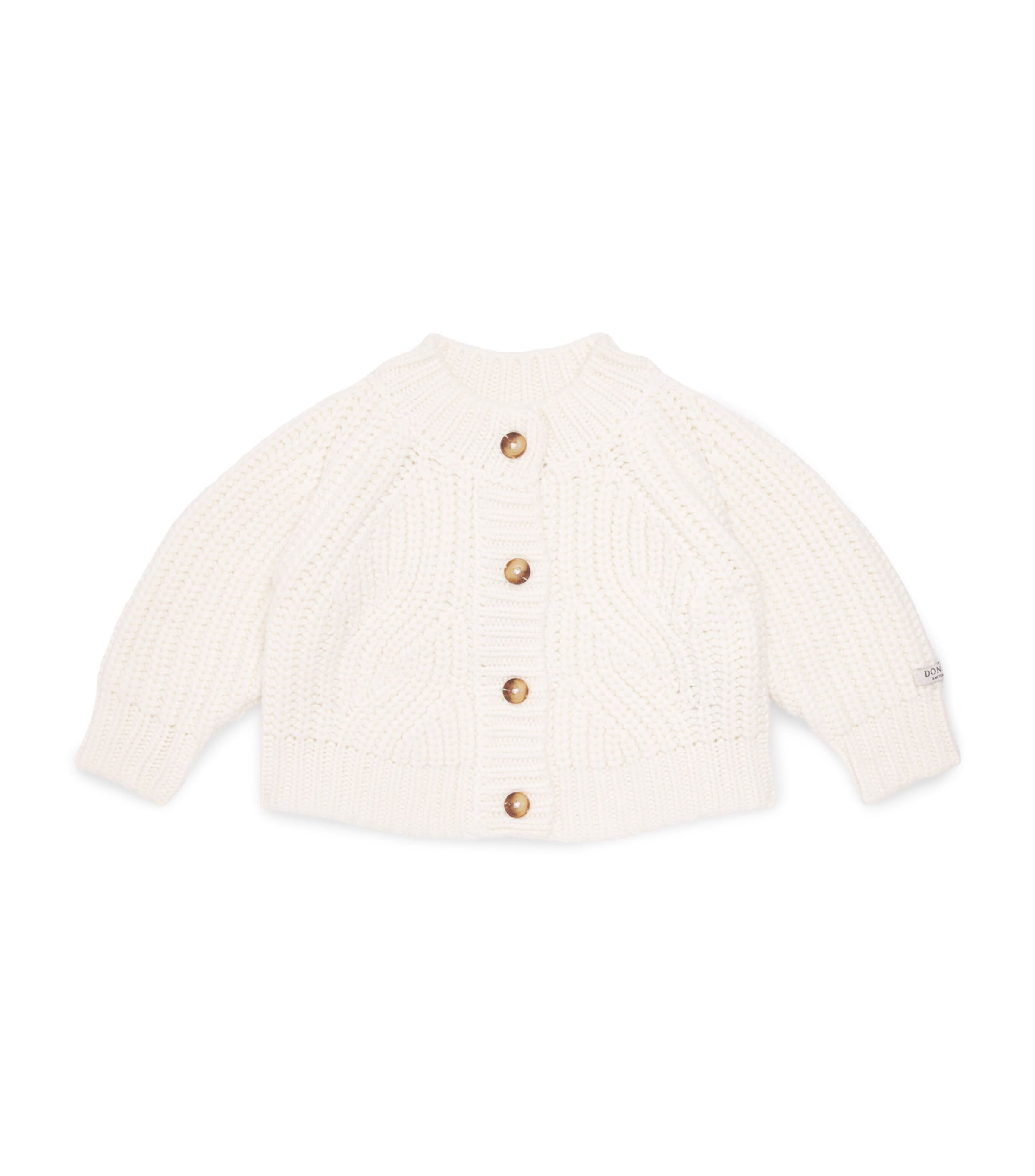 Donsje Button-Up Rikkie Cardigan (0 Months-4 Years) Oyster Grey Image 1