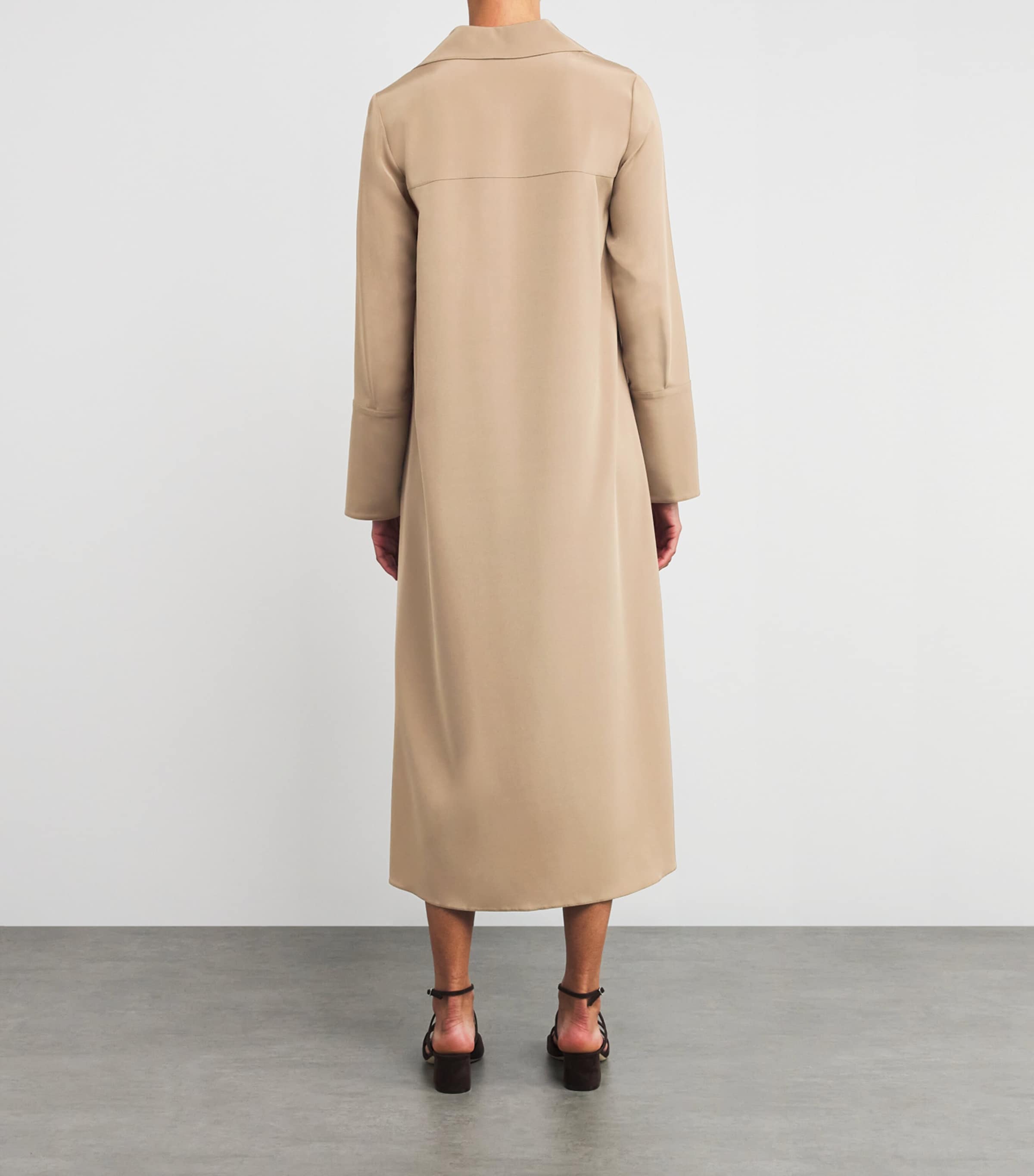 【関税&送料込】Max Mara Cream Stretch Silk Ossola Dress Max Mara Silk Crêpe de Chine Ossola Shirt Dress | Harrods US