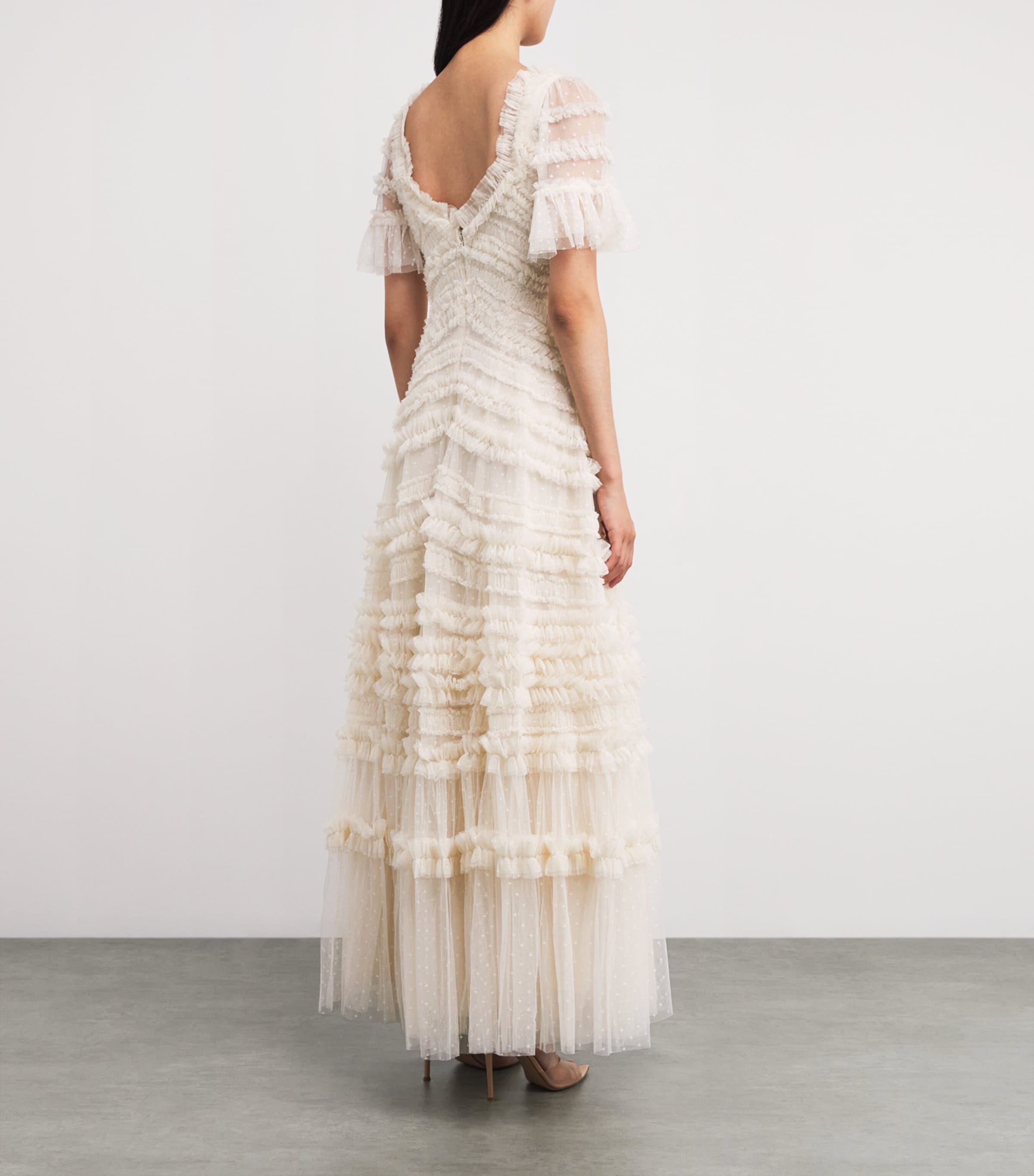 Ruffle Amara Gown CREAM Image 3