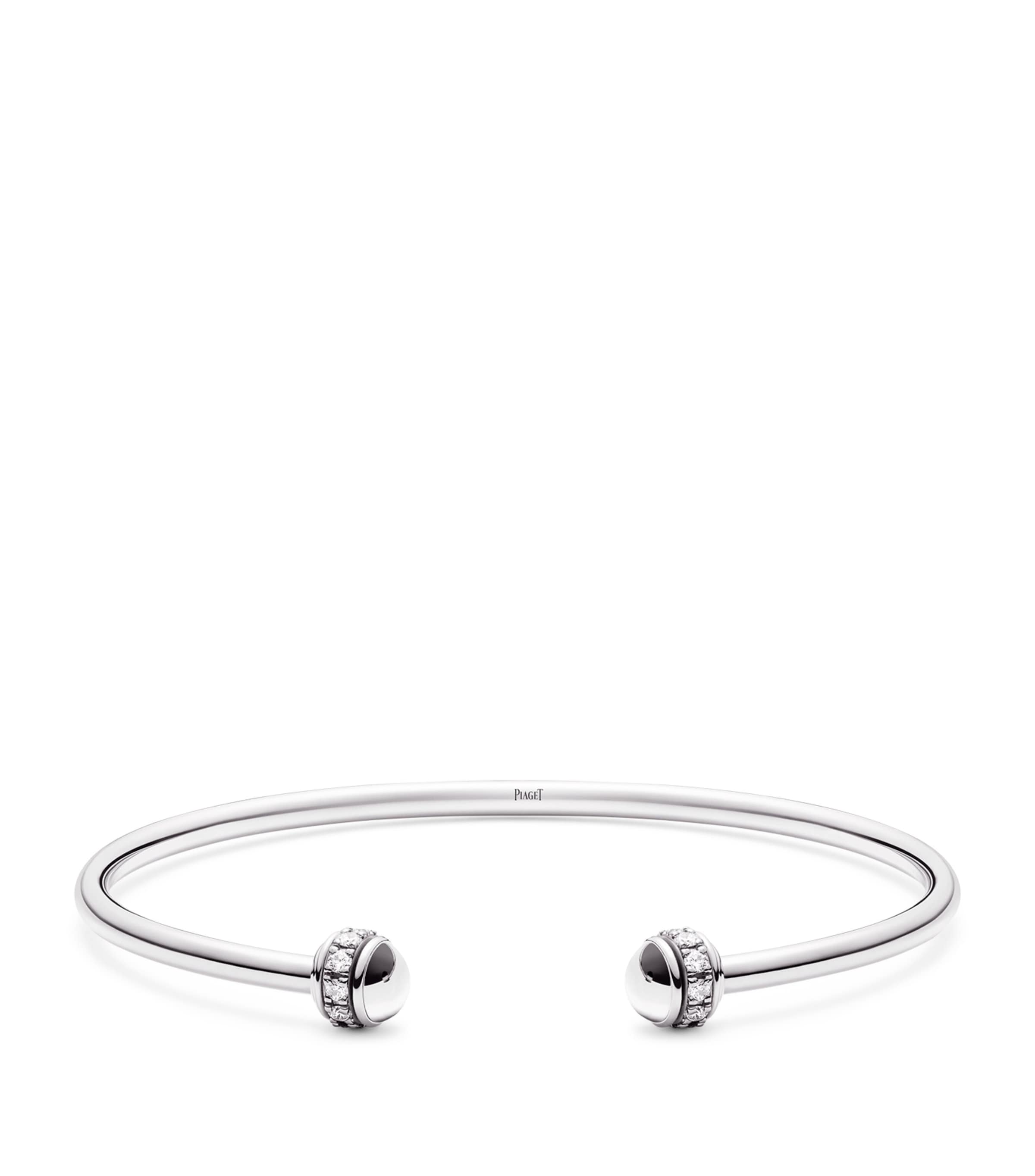 Piaget White Gold And Diamond Possession Open Bangle