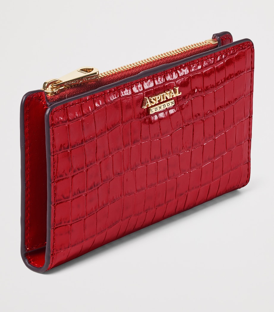 Aspinal Of London Small Leather Mayfair Purse Cherry Image 2