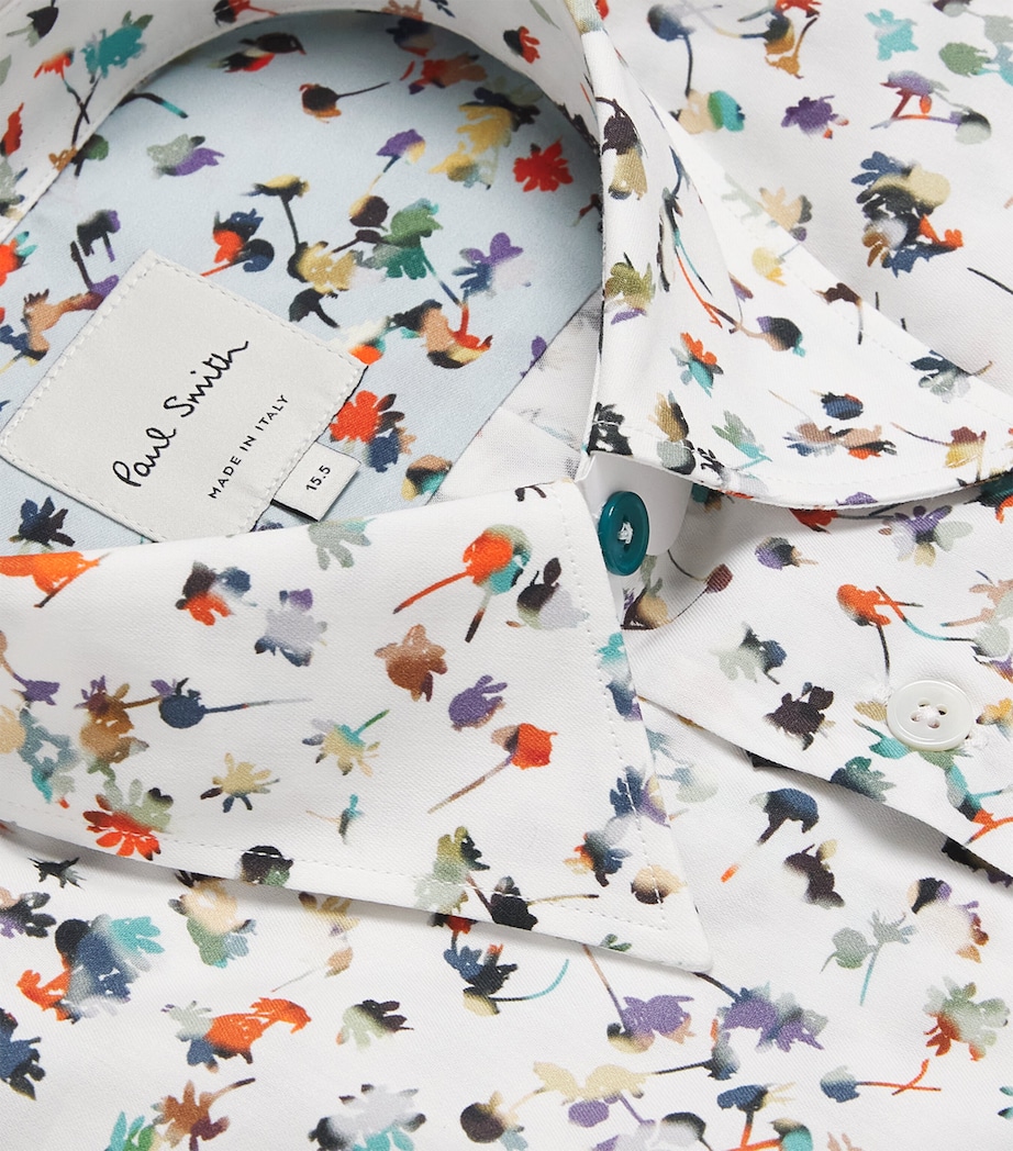 Cotton-Blend Printed Shirt 01_WHITE Image 5