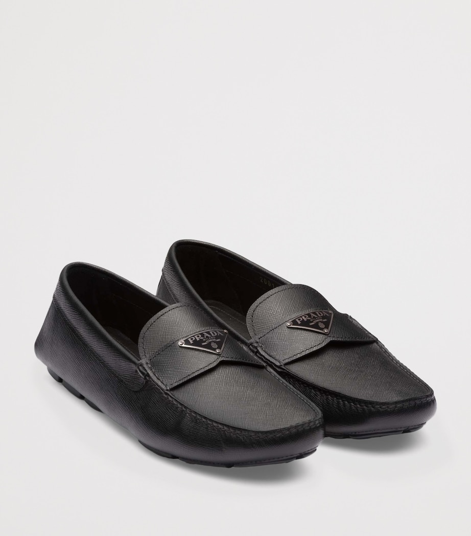 Saffiano leather Driver Shoes F0002 Image 3