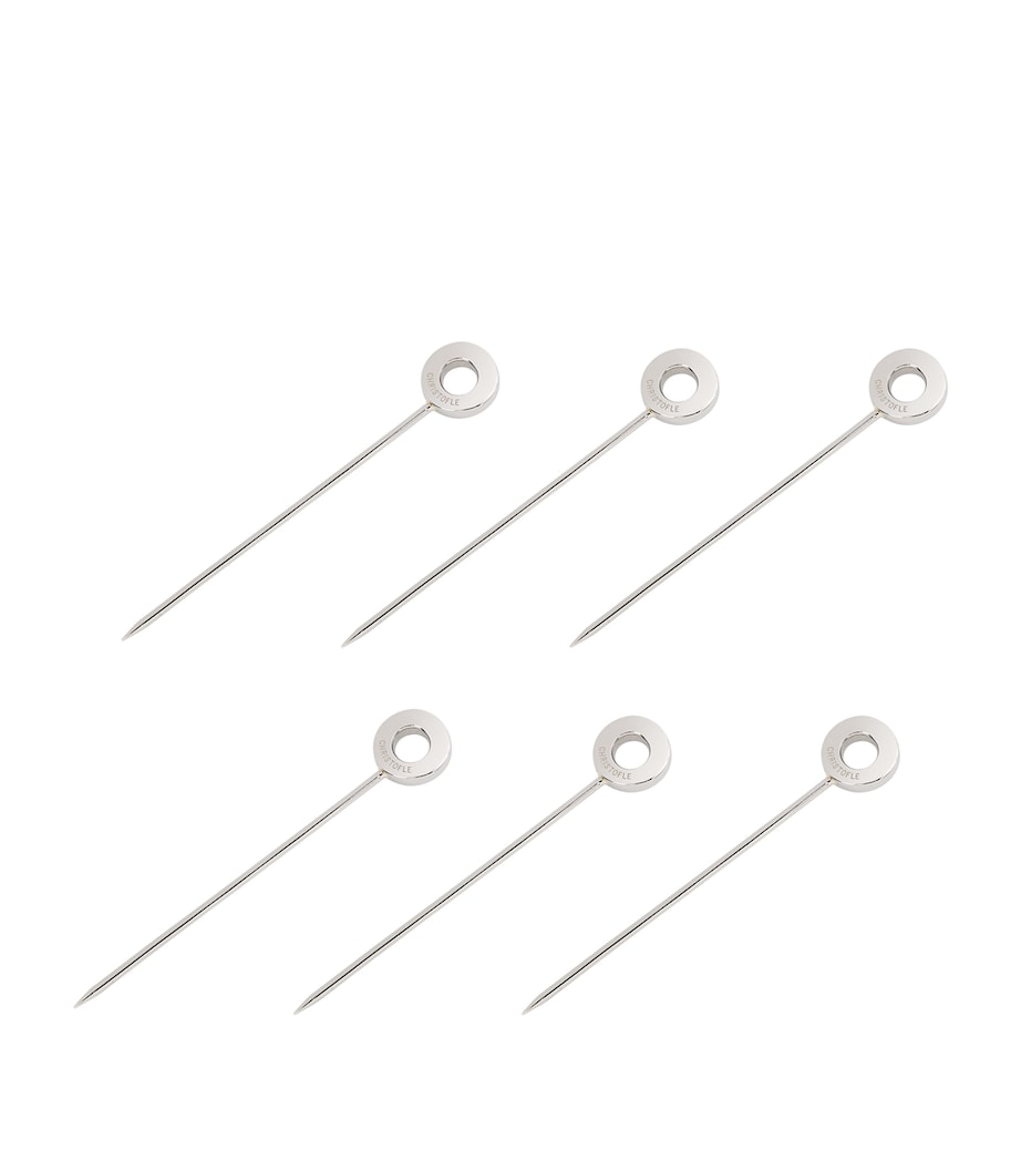 Stainless Steel OH de Christofle Cocktail Picks (Set of 6) SILVER Image 4