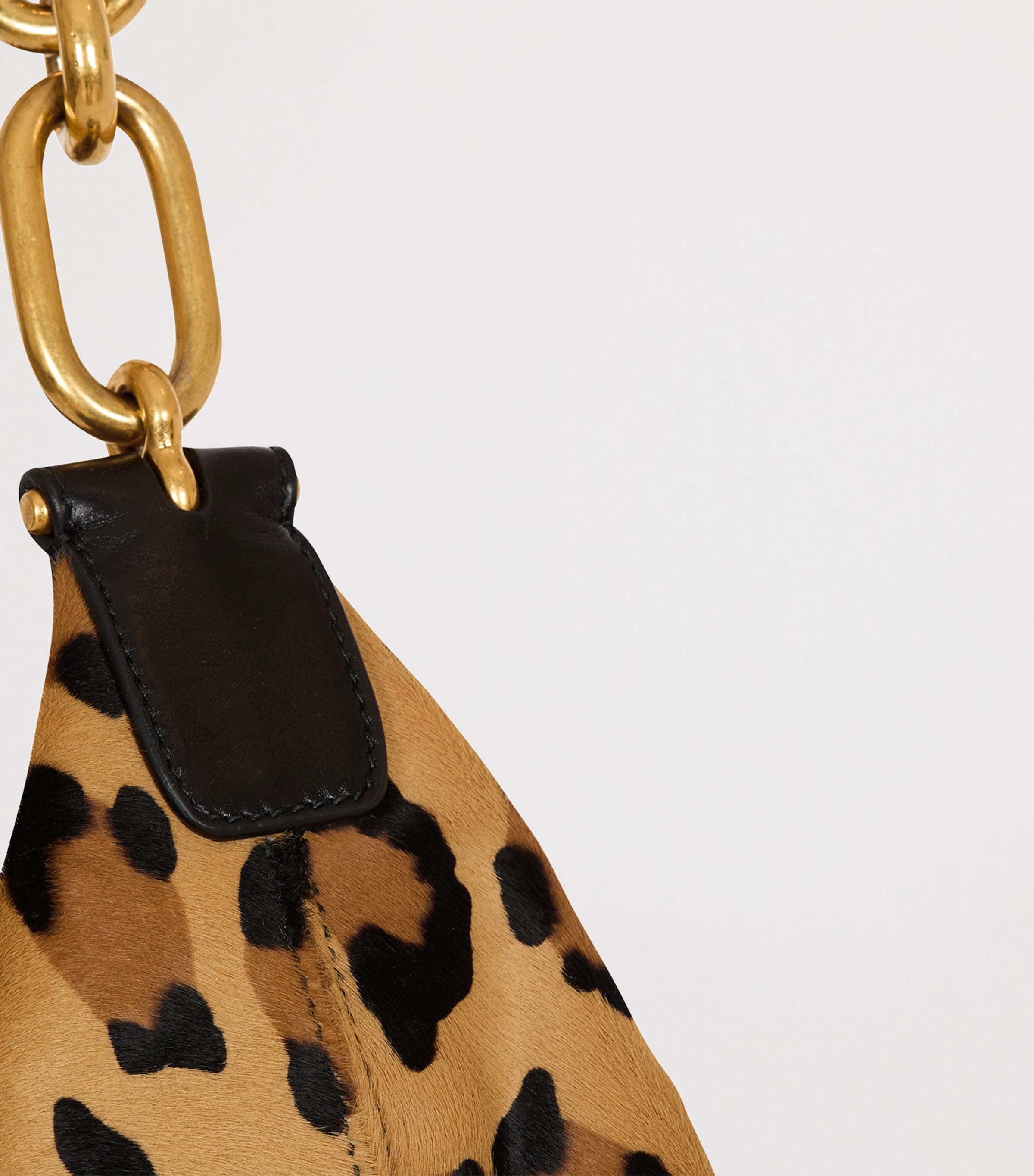 Leather Leopard Sync Shoulder Bag WKS MULTI/ NOIR Image 6