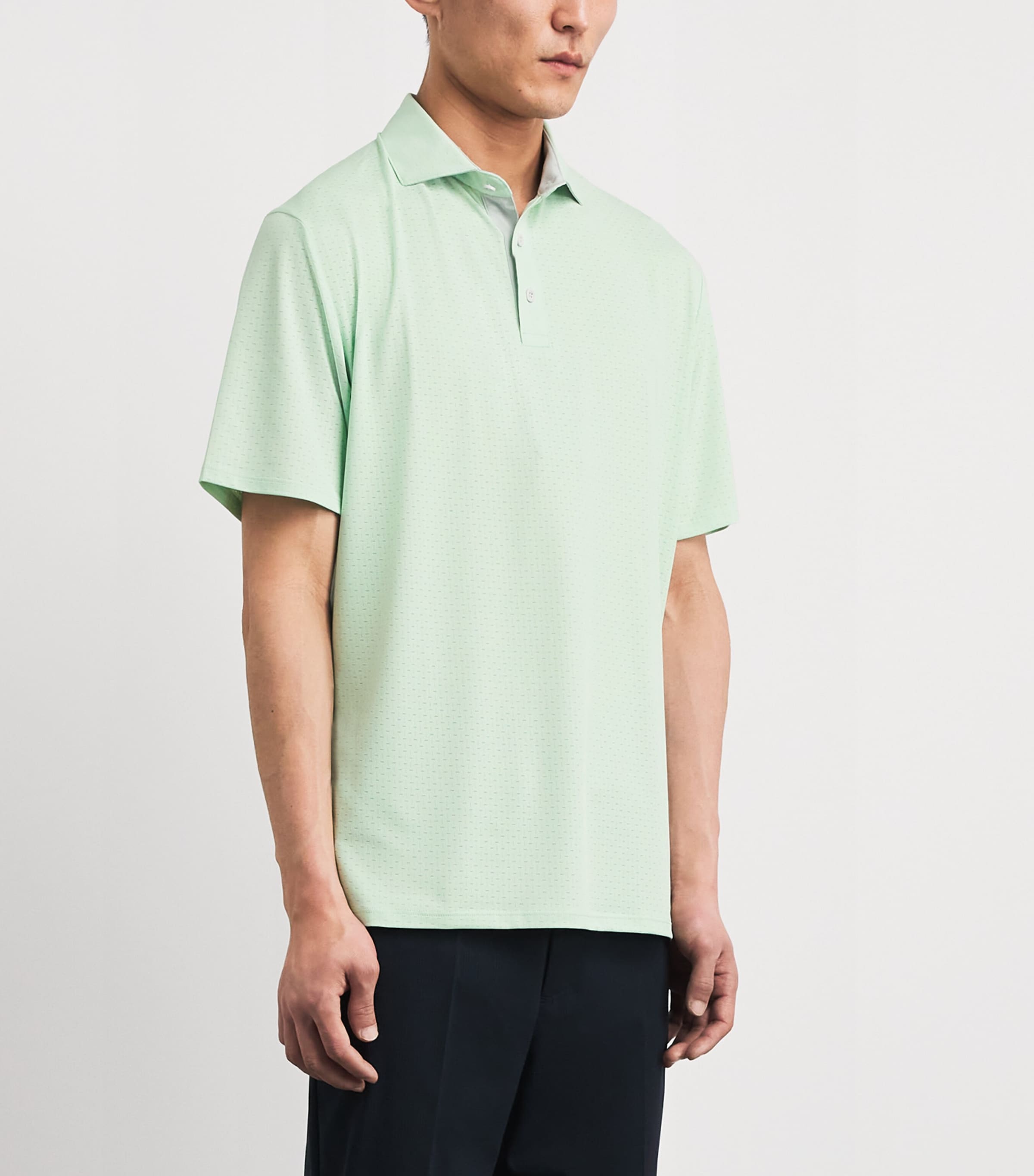 KJUS Mens Savin Structure Polo Shirt Agave Image 4