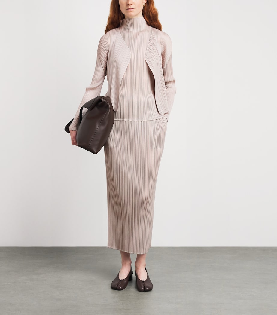 Pleats Please Issey Miyake Womens New Colorful Basics Cardigan Image 2