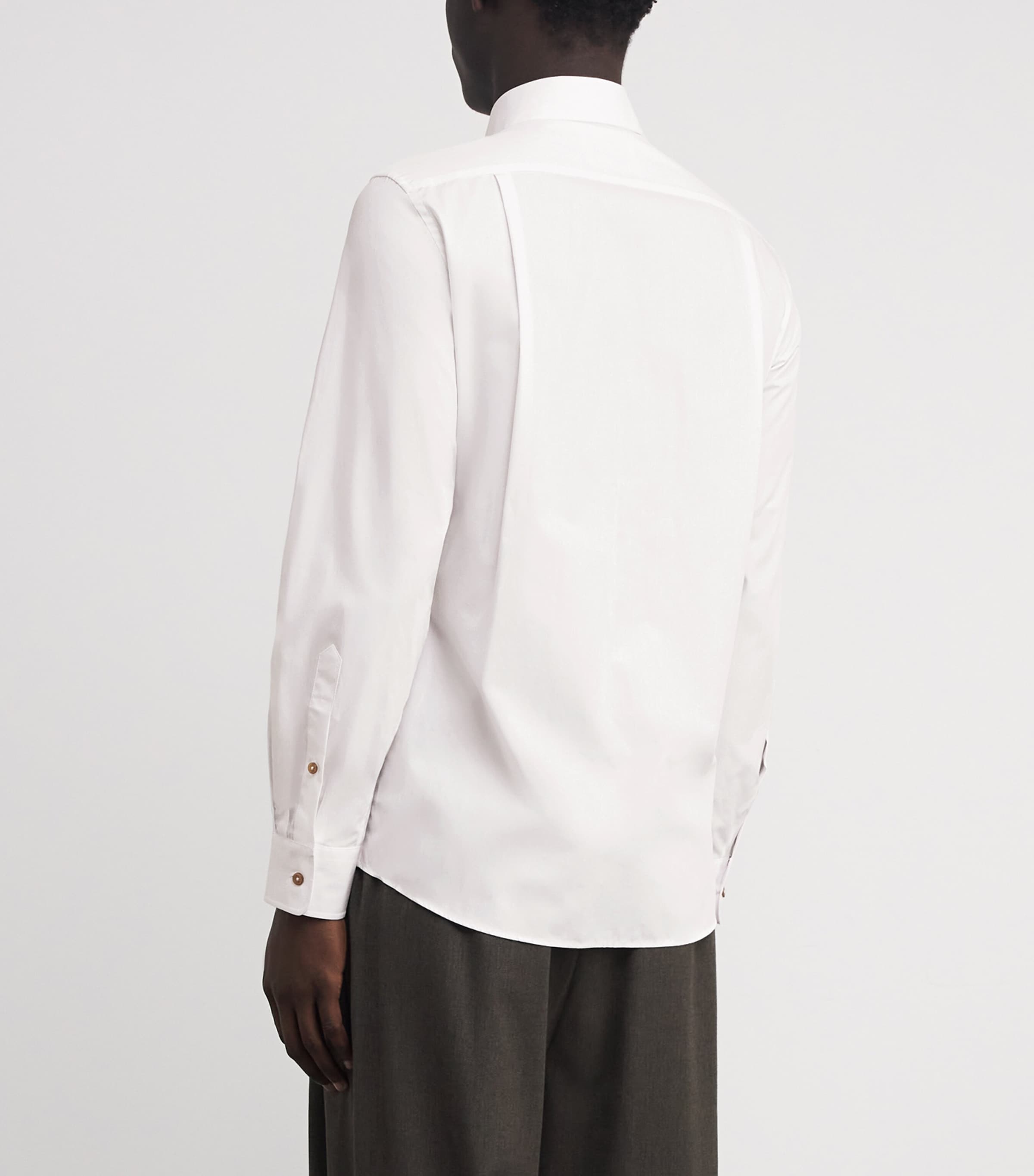 Cotton 2-Button Krall Shirt A401 WHITE Image 4