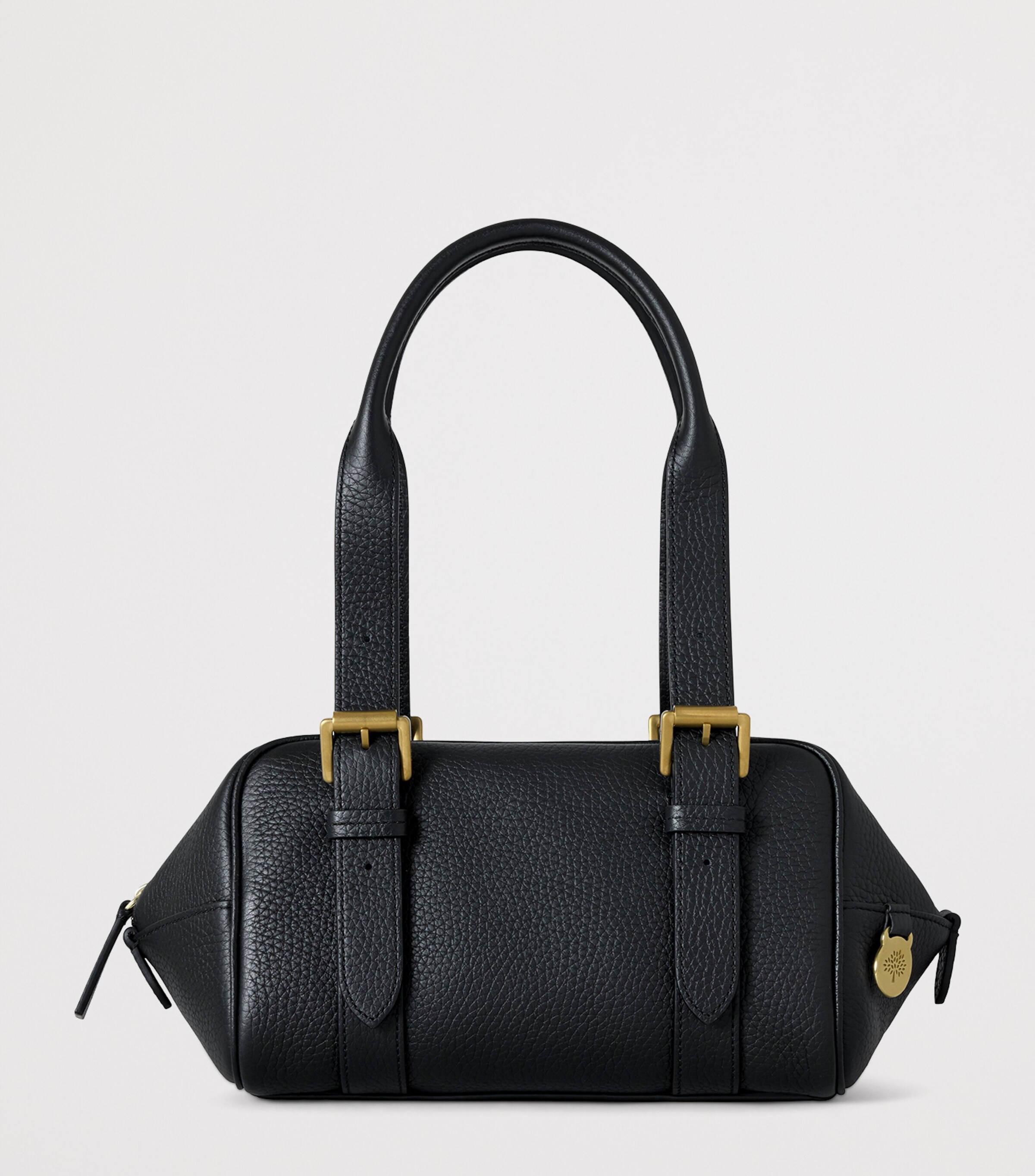 Mulberry Small Leather Boston Shoulder Bag Black Image 4
