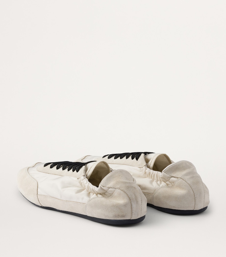 Re-Nylon and Suede Collapse Sneakers F0304 Image 4