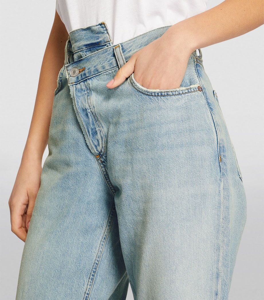 AGOLDE Womens Criss Cross Jeans Wired Image 6