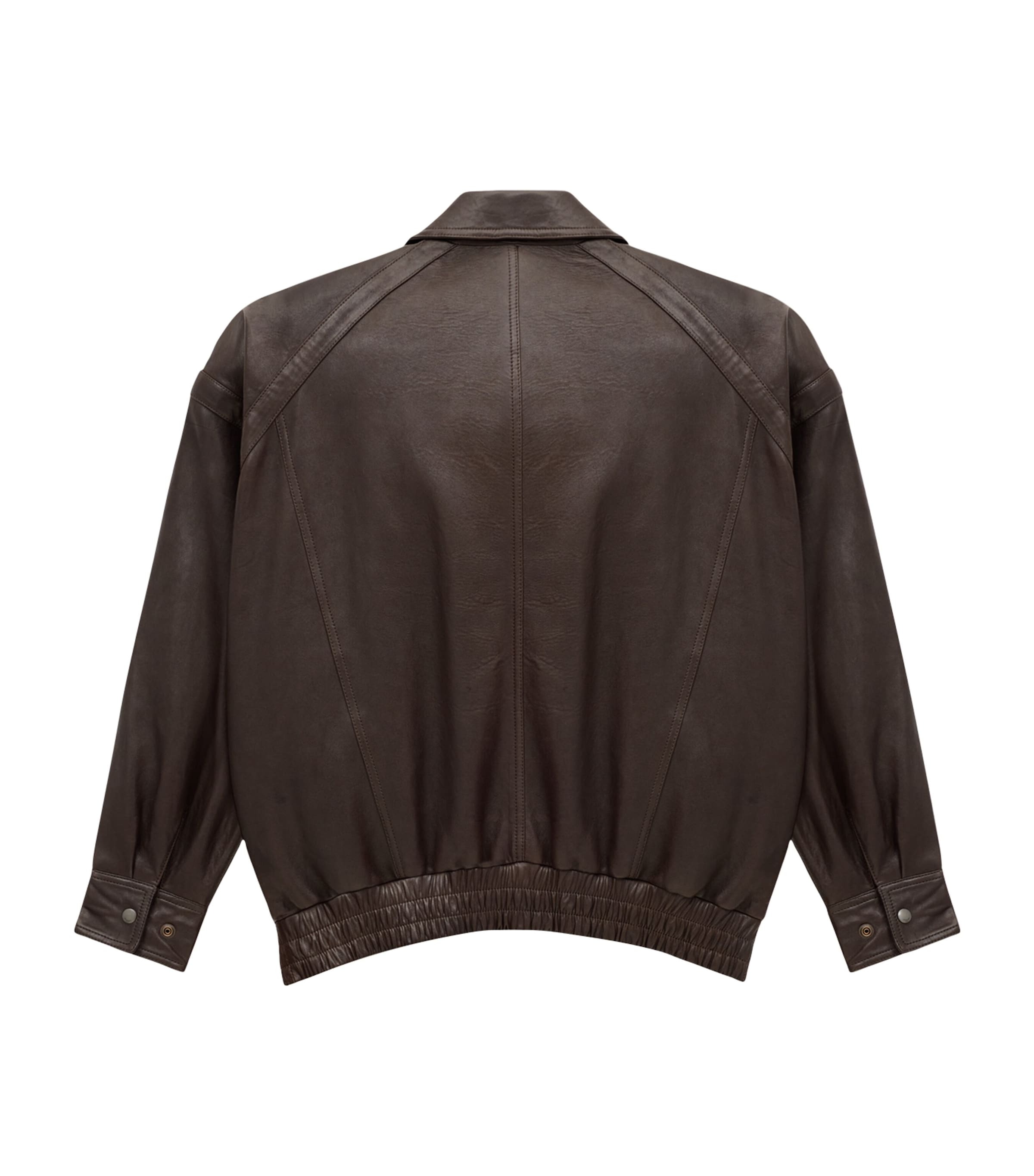 Saint Laurent Leather Bomber Jacket | Harrods US