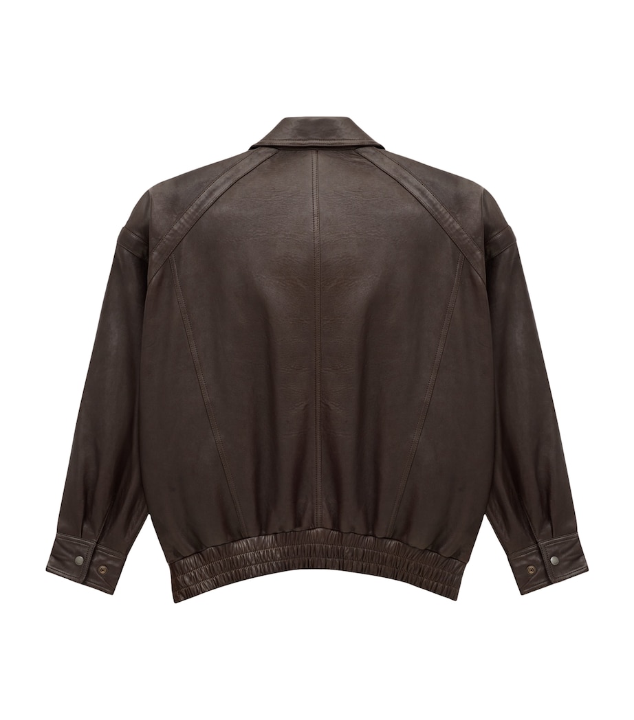 Leather Bomber Jacket 2509 Image 4