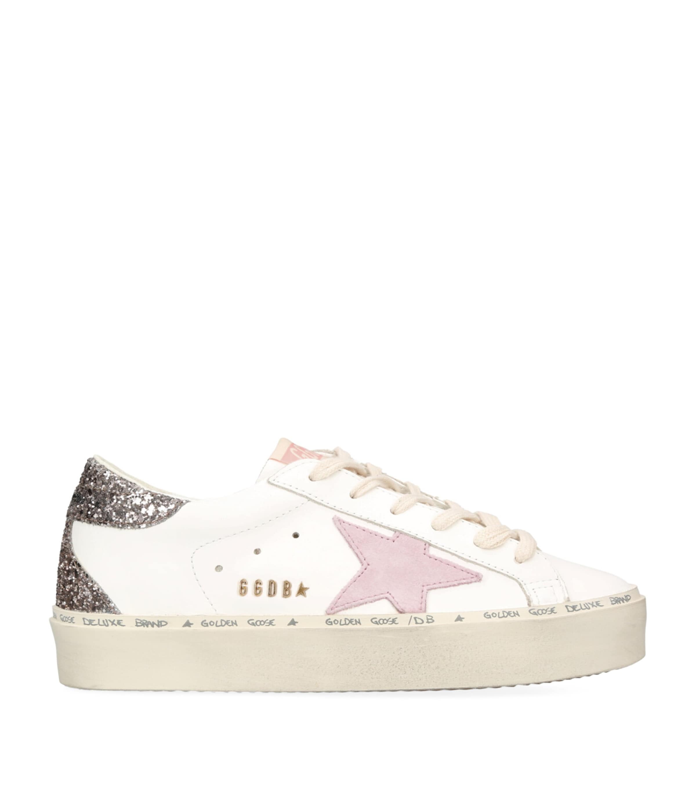 Golden Goose Leather Hi Star Sneakers White/comb Image 1