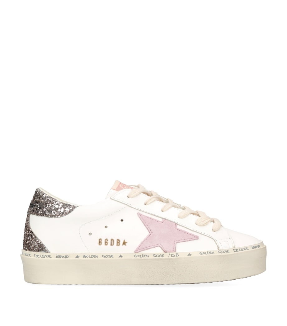 Golden Goose Leather Hi Star Sneakers White/comb Image 1