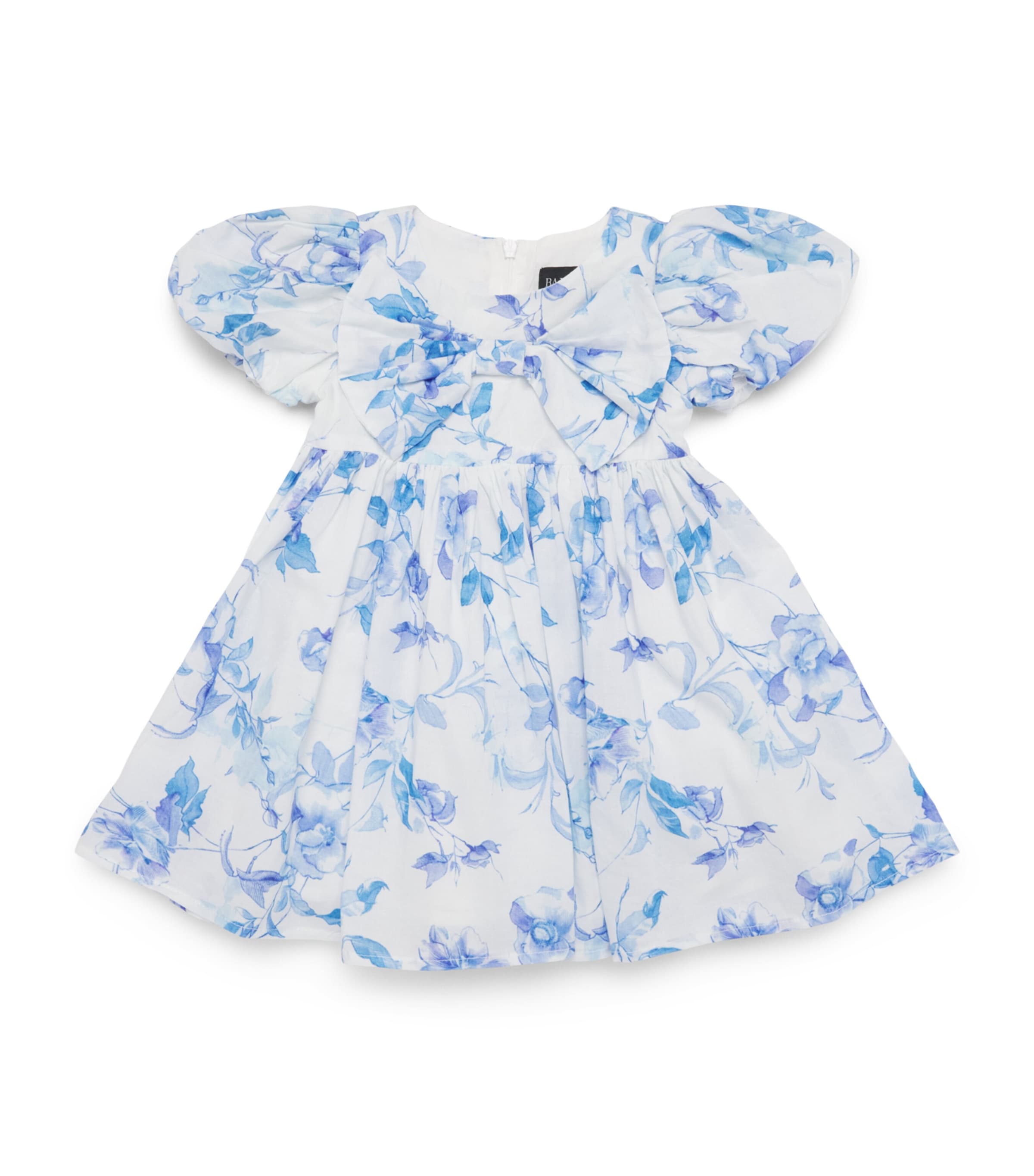 Bardot Junior Cotton Floral Zofia Dress (0-18 Months) Blue/navy Image 1