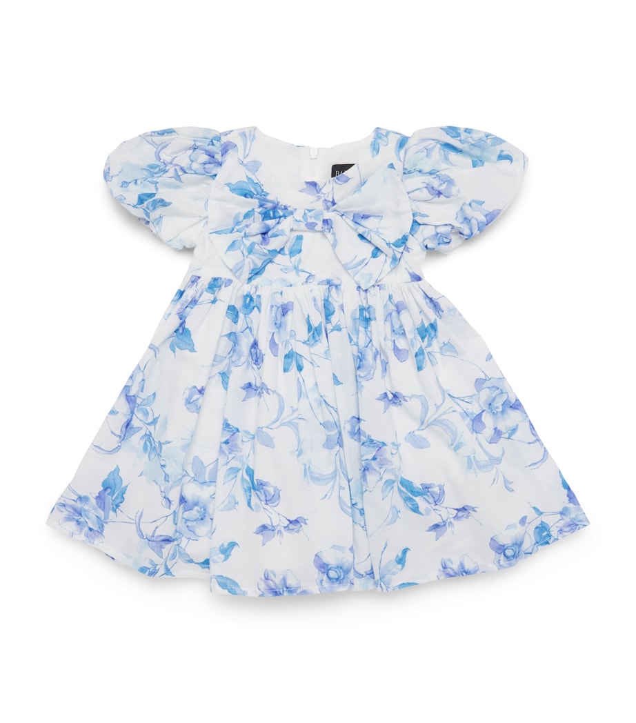 Bardot Junior Cotton Floral Zofia Dress (0-18 Months) Blue/navy Image 1