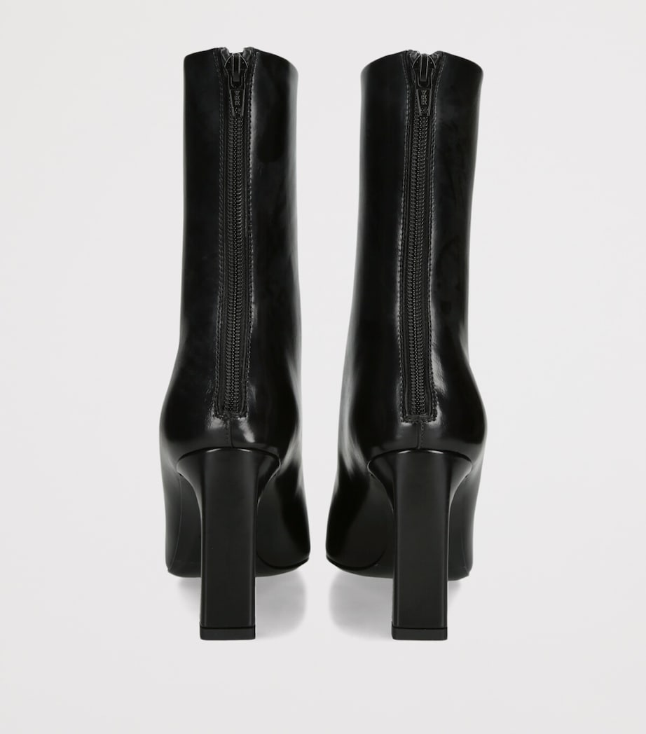Toteme Nappa Leather Ankle Boots 85 Black Image 5