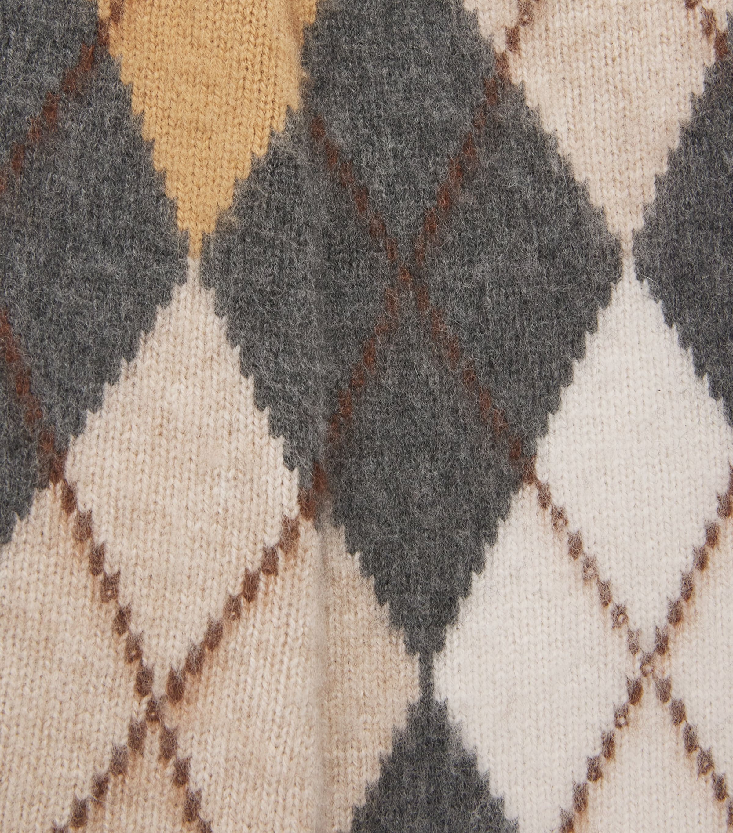 The Brushed Argyle Skirt GRMU GREY MULTI Image 5