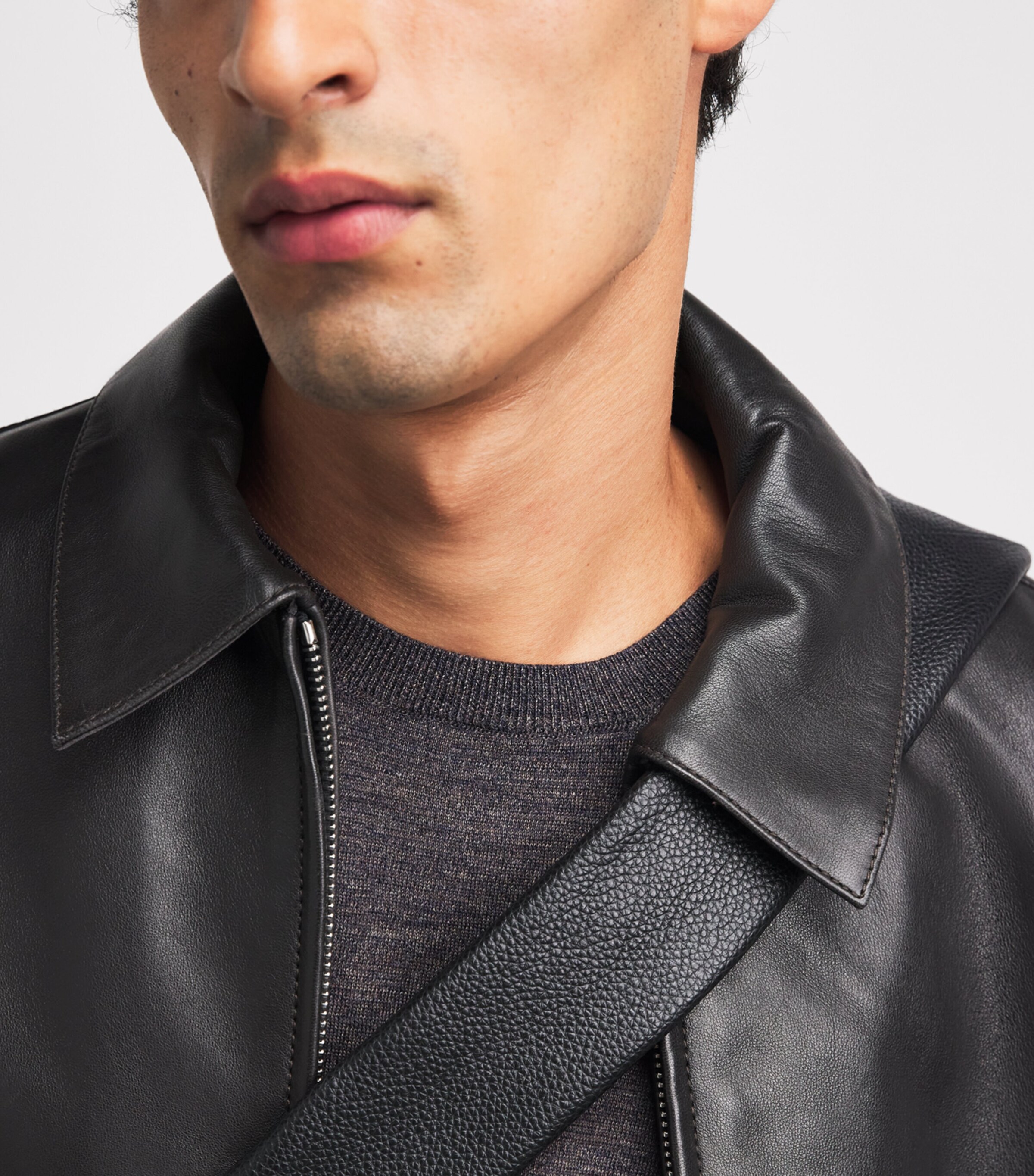 Lemaire Mens Merino Wool Sweater Ecorce Image 3