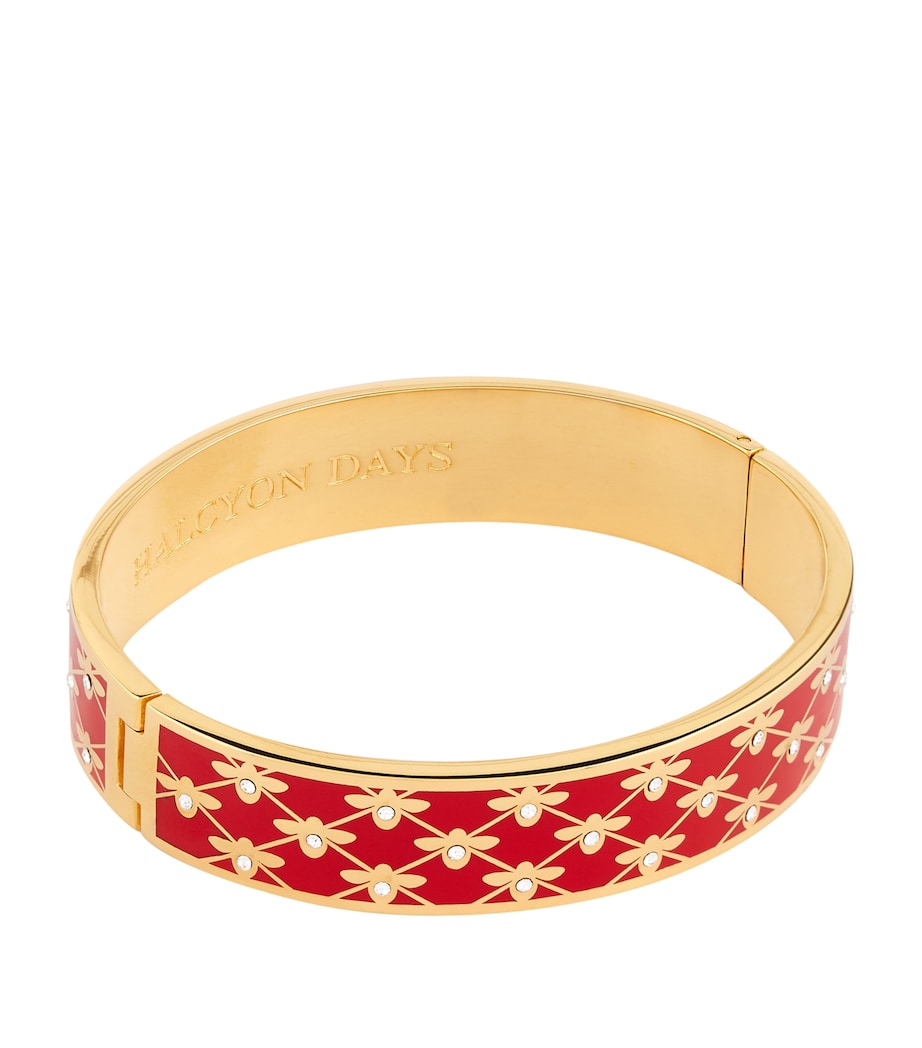 Bee Trellis Bangle RED/GOLD Image 3