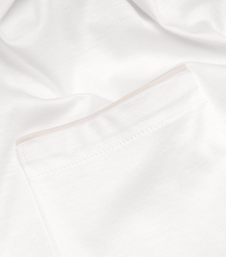 Pocket-Detail Short-Sleeve T-Shirt BIANCO E BEIGE Image 5