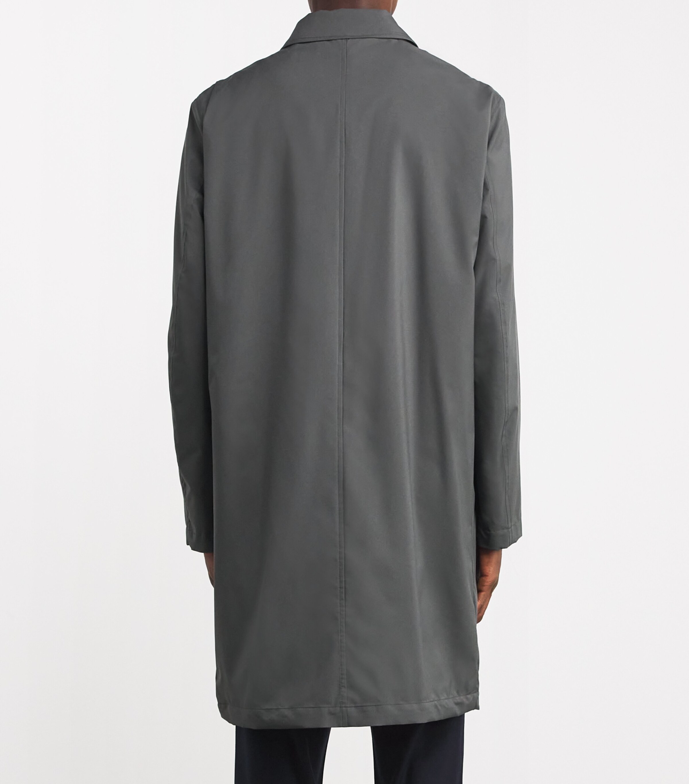 Mid-Length Raincoat 11058- GREY Image 2
