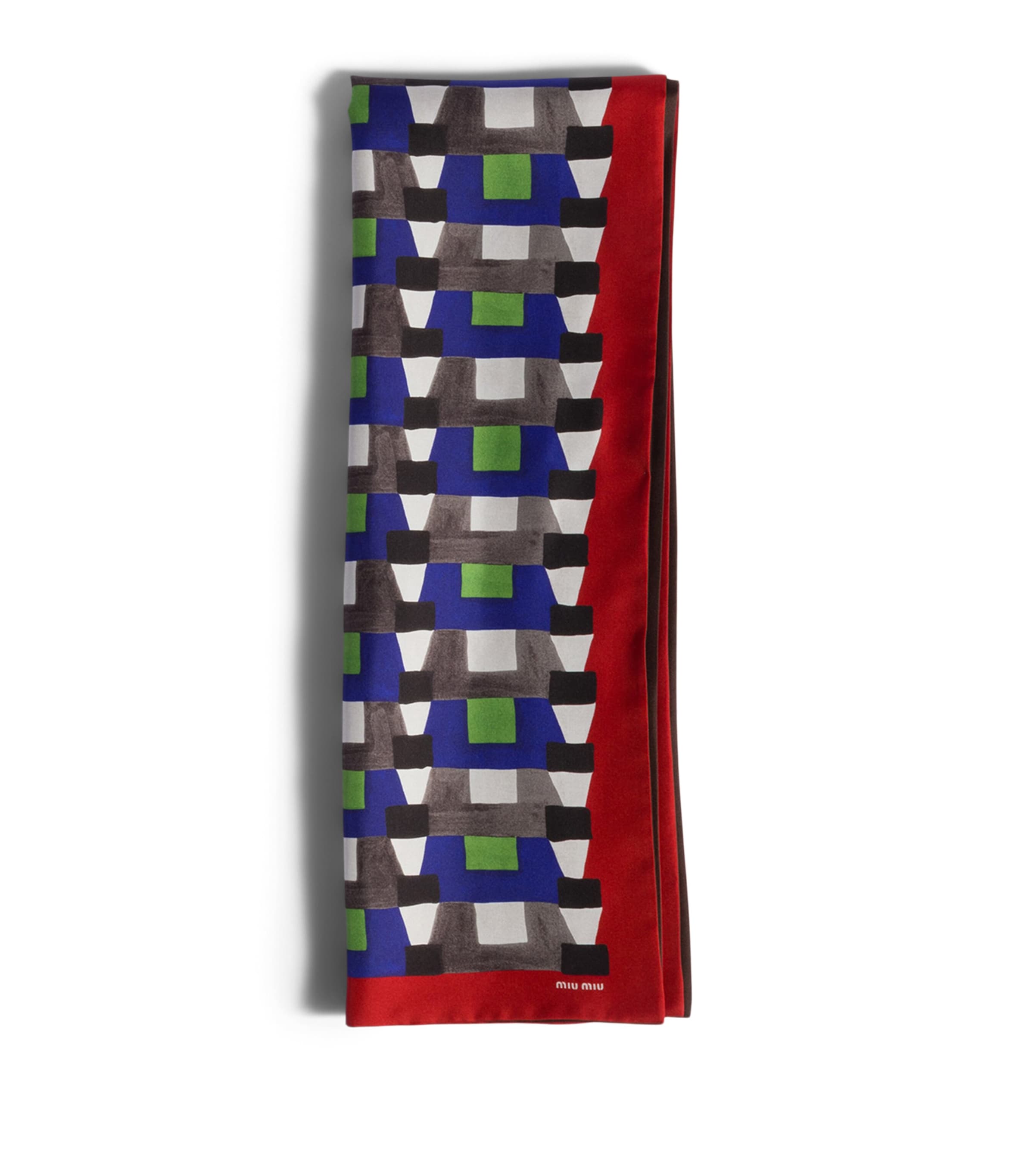 Miu Miu Silk Printed Scarf Image 1