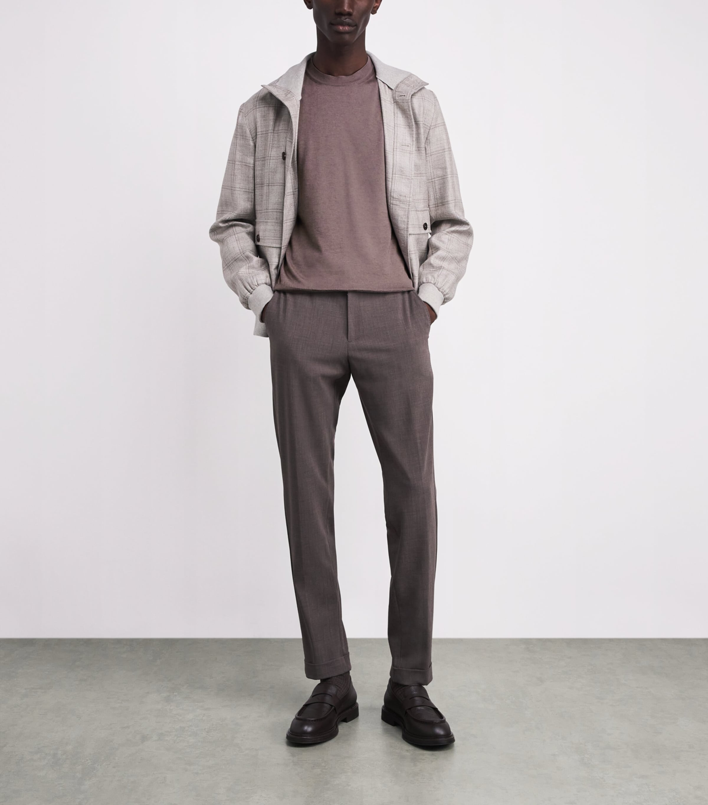 Cotton-Cashmere T-Shirt E.12-VISONE Image 2