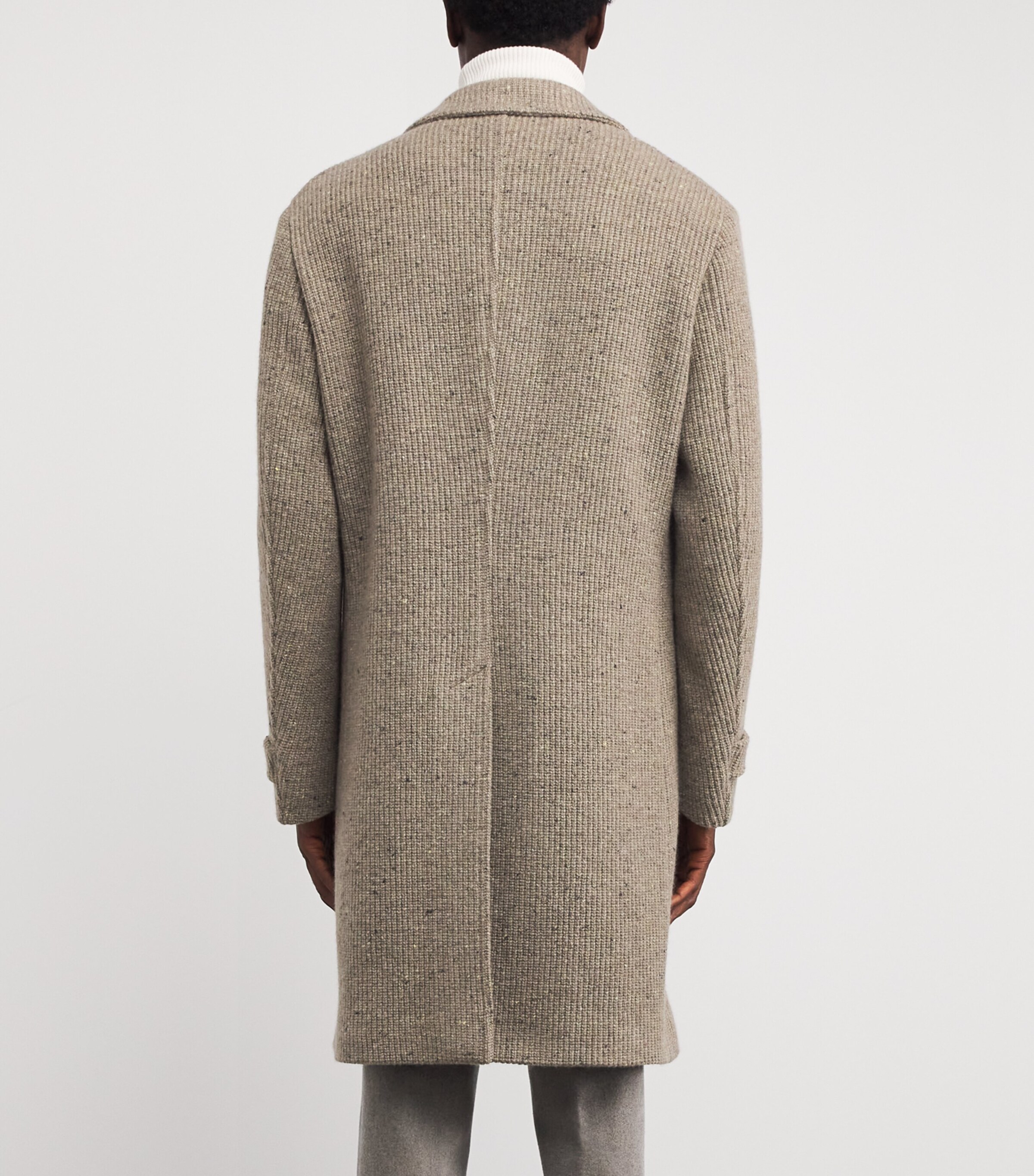 Wool-Blend Knitted Coat ARGILLA Image 4