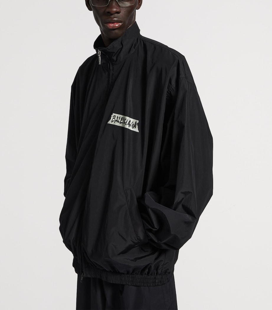 Techno Cotton Masking Tape Logo Track Jacket 1000 Image 5