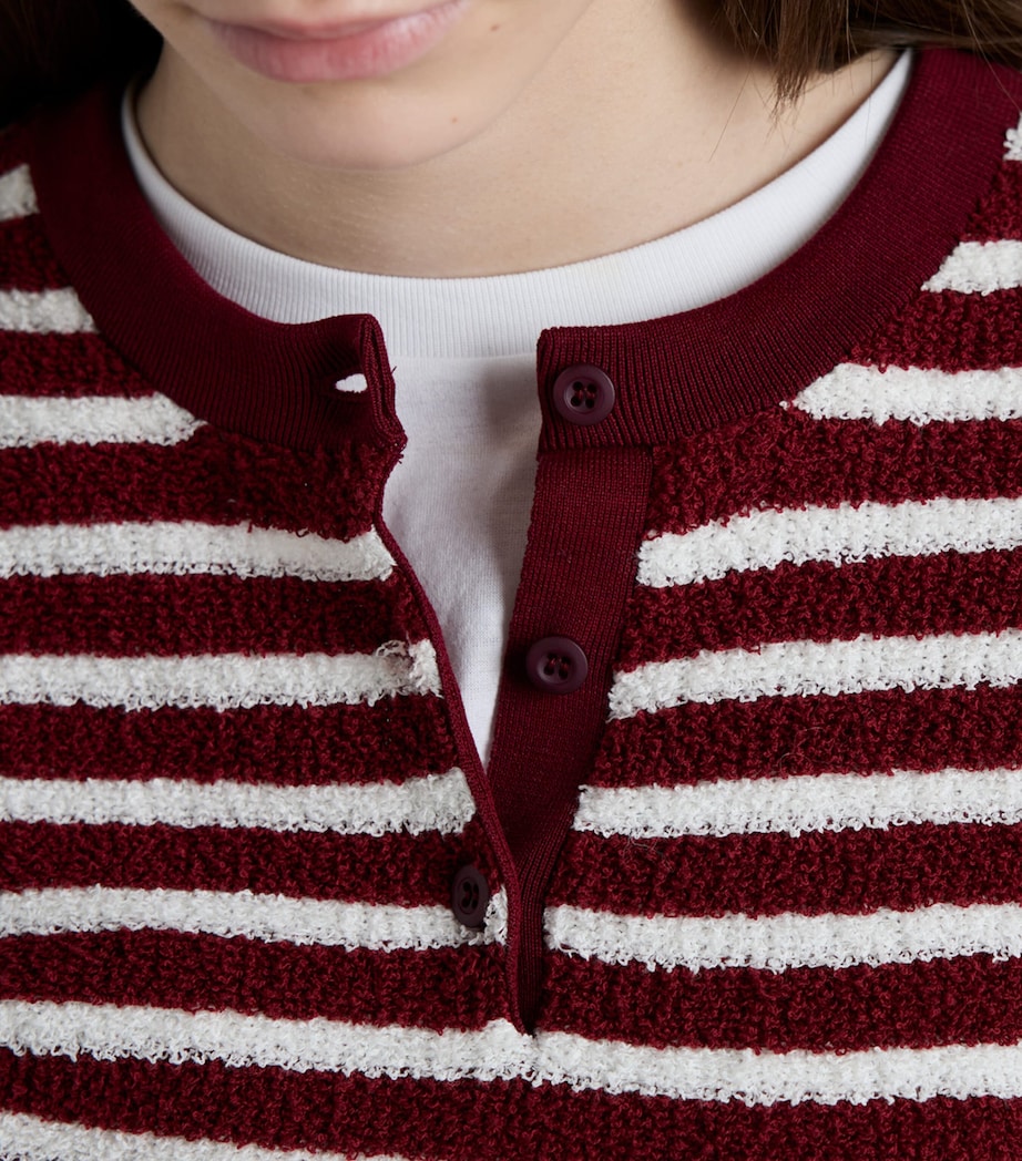 Bouclé Stripe Sweater F038I Image 4