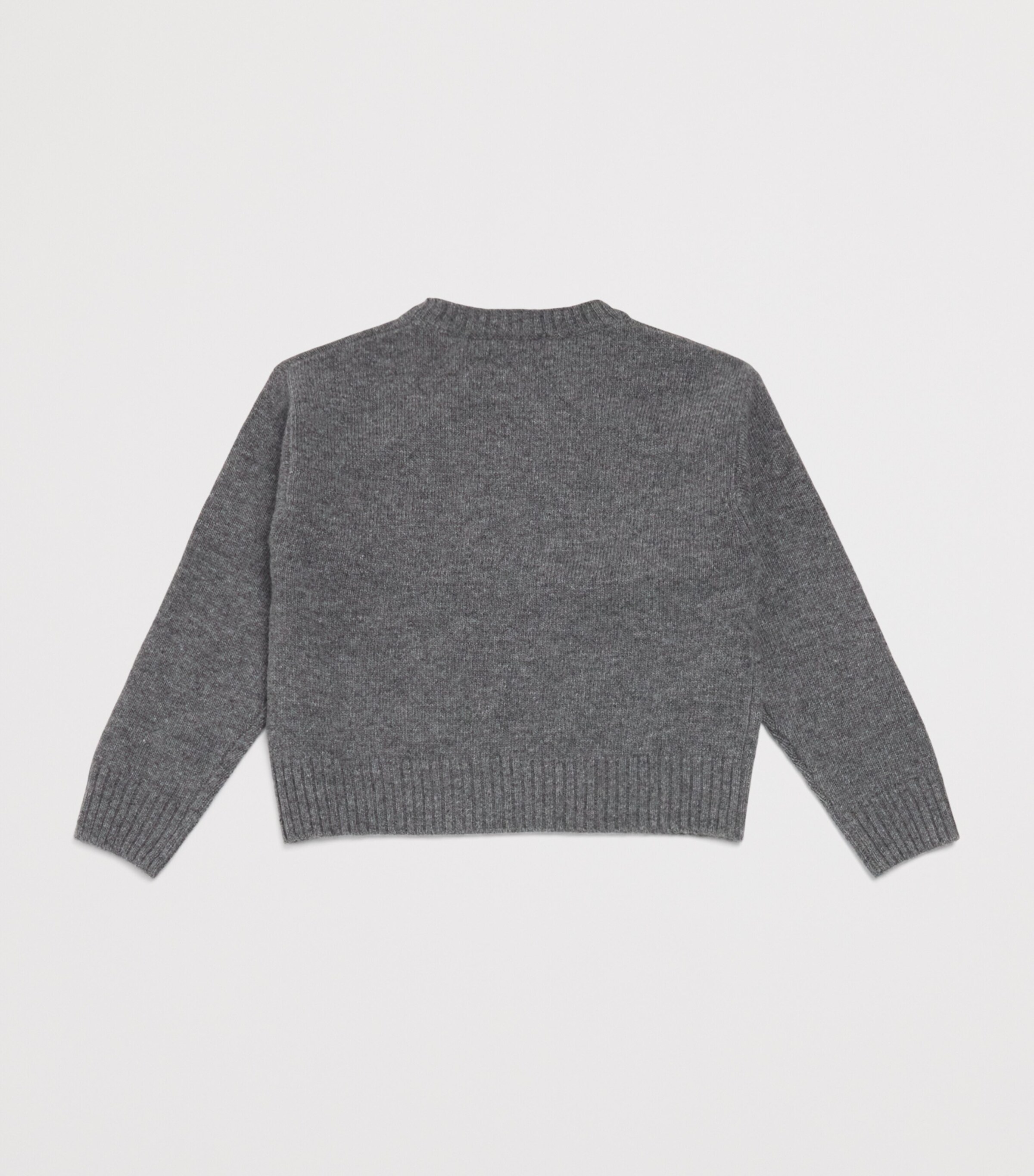 Virgin Wool Snowflake Sweater (2-14 Years) 085ASPHALT GREY Image 2