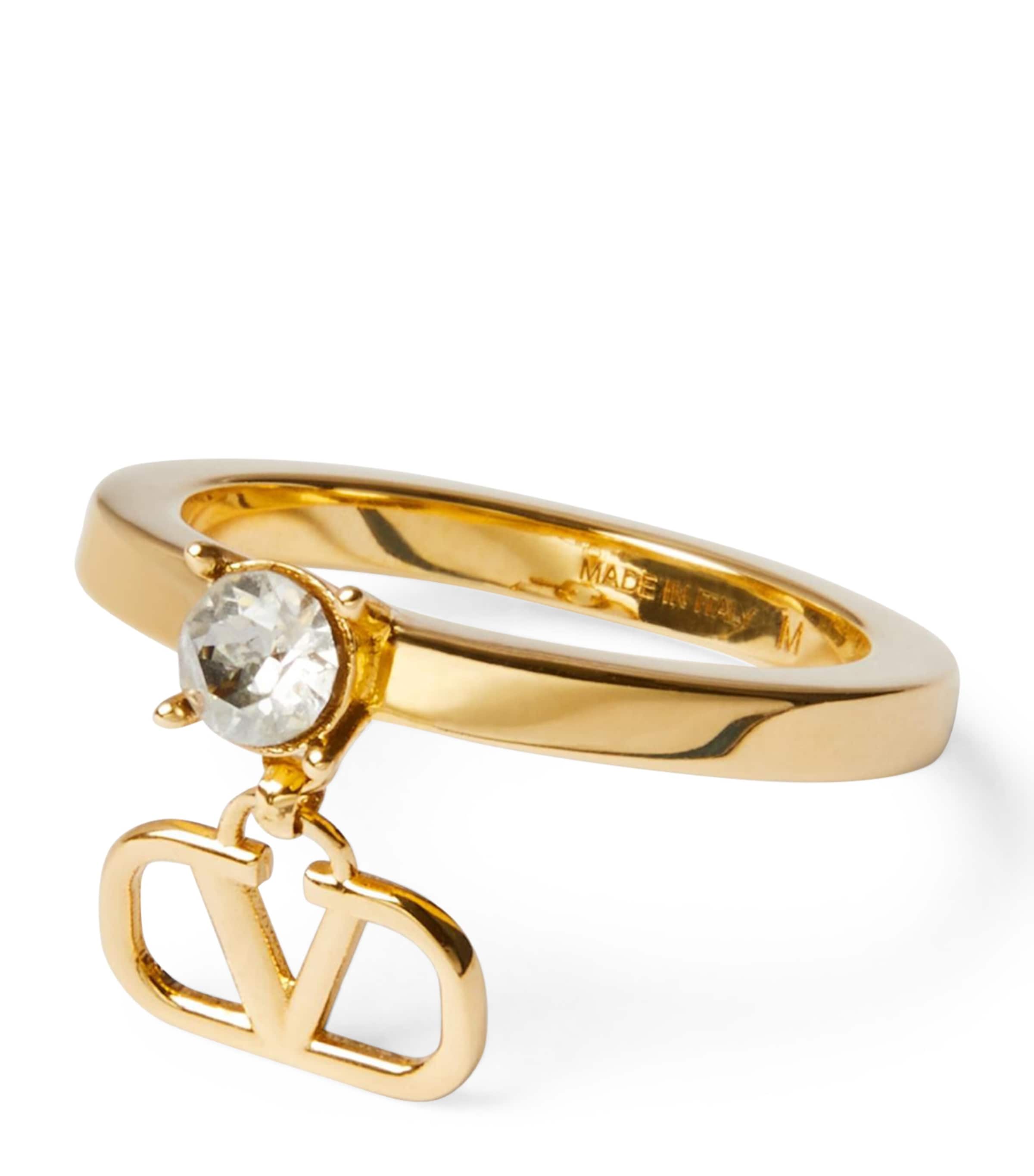 Valentino Garavani Mini VLogo Signature Ring | Fashion Jewellery | Rings | Designers | Valentino Garavani | Men Clothing | Knitwear | Cardigans | Women Clothing | Skirts | Mini Skirts | Women Shoes | Boots | Biker Boots