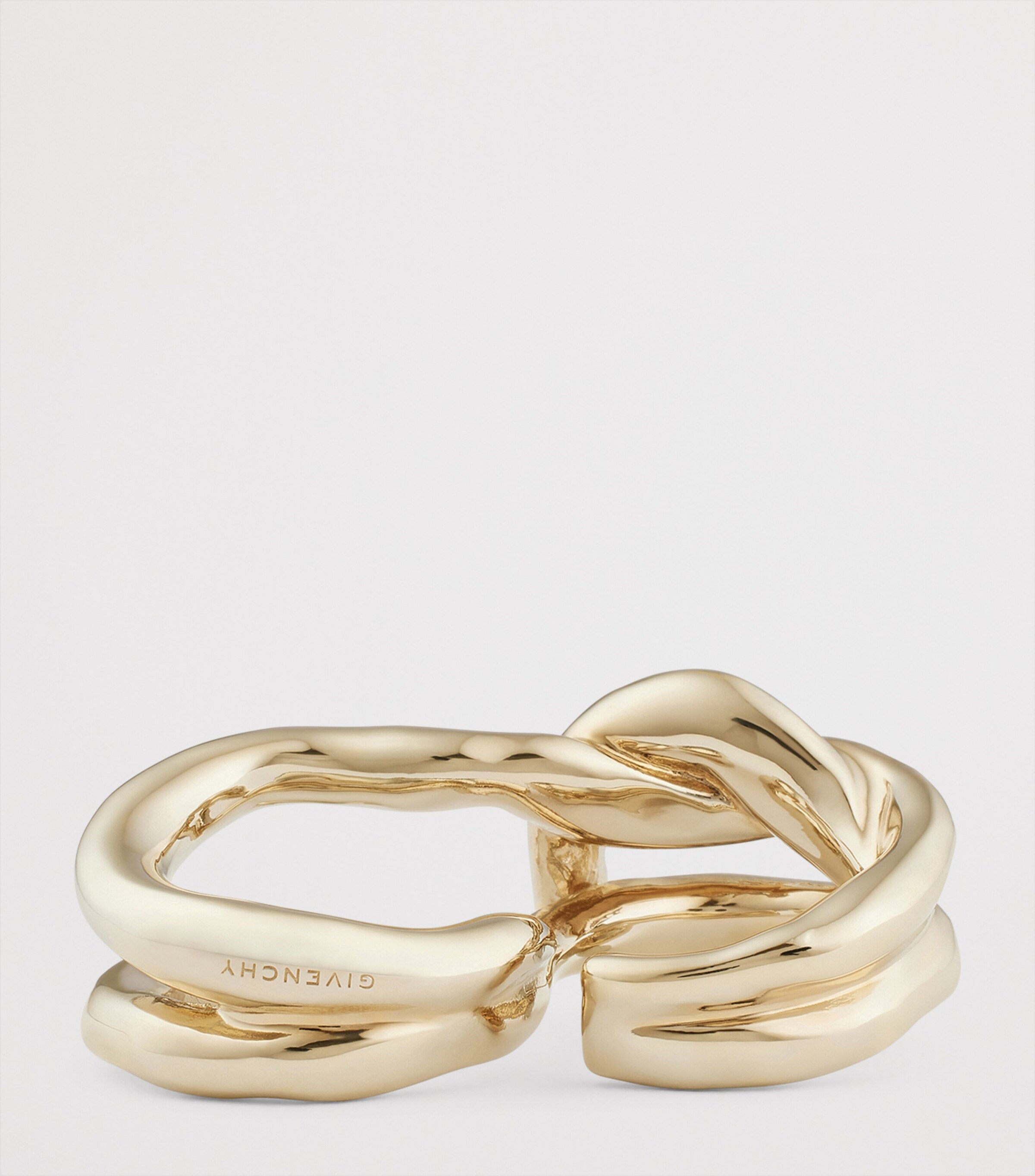 Chain Link Ring PALE GOLDEN Image 4