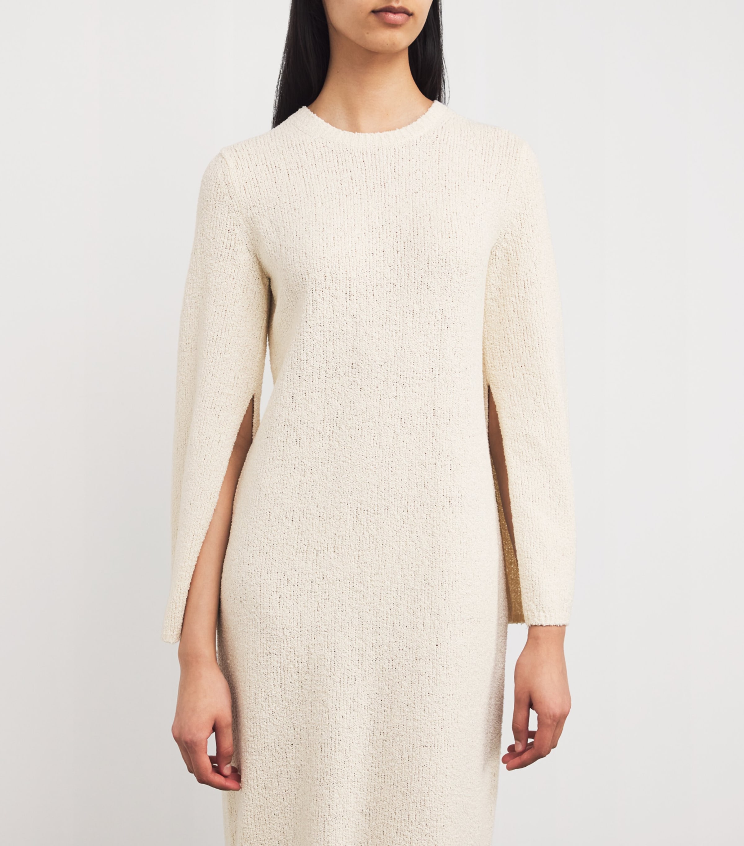 princess polly baby blue dress Theory Ivory Organic Cotton-Blend Bouclé Midi Dress