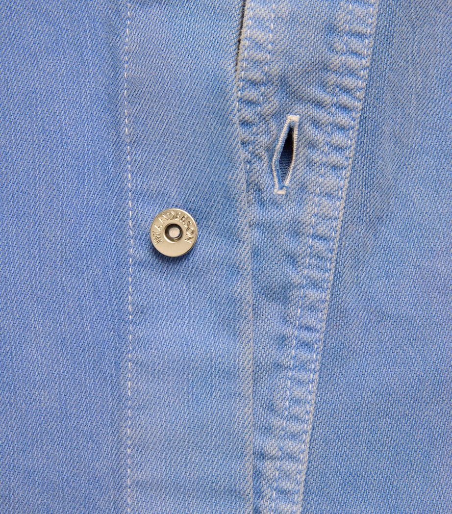 JW Anderson Mens Oversized Denim Shirt French Blue Image 6