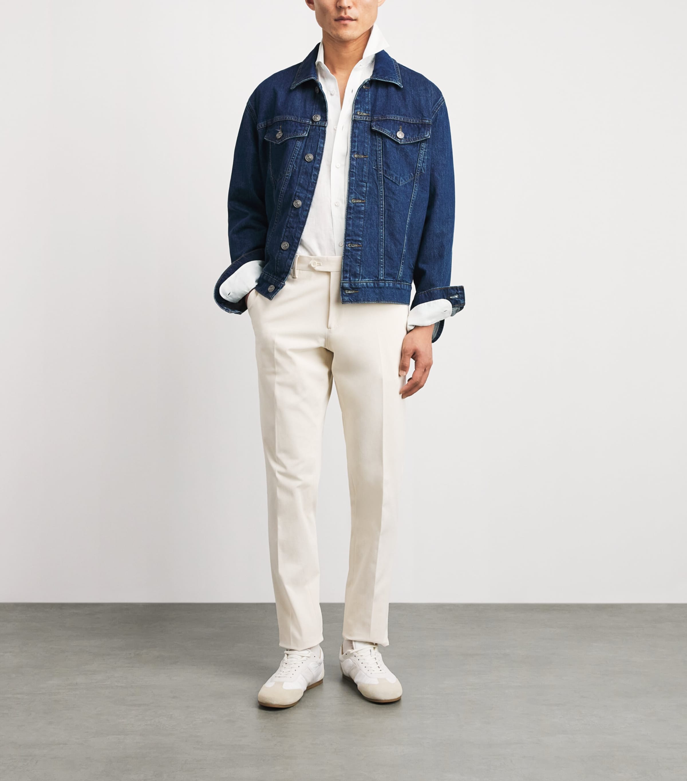 Ralph Lauren Purple Label Mens Linen Shirt White Image 2