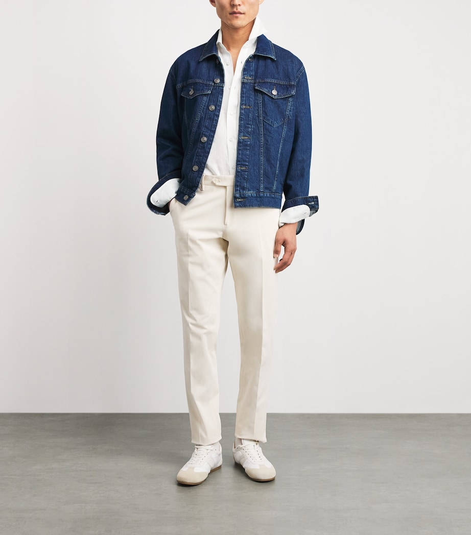 Ralph Lauren Purple Label Mens Linen Shirt White Image 2