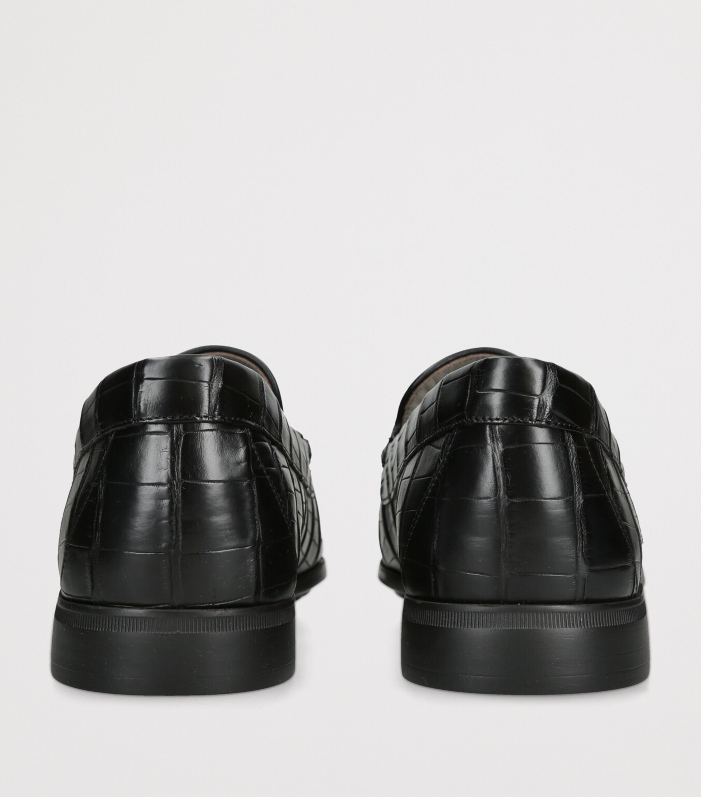 Brotini Alligator Leather Loafers Black Image 2